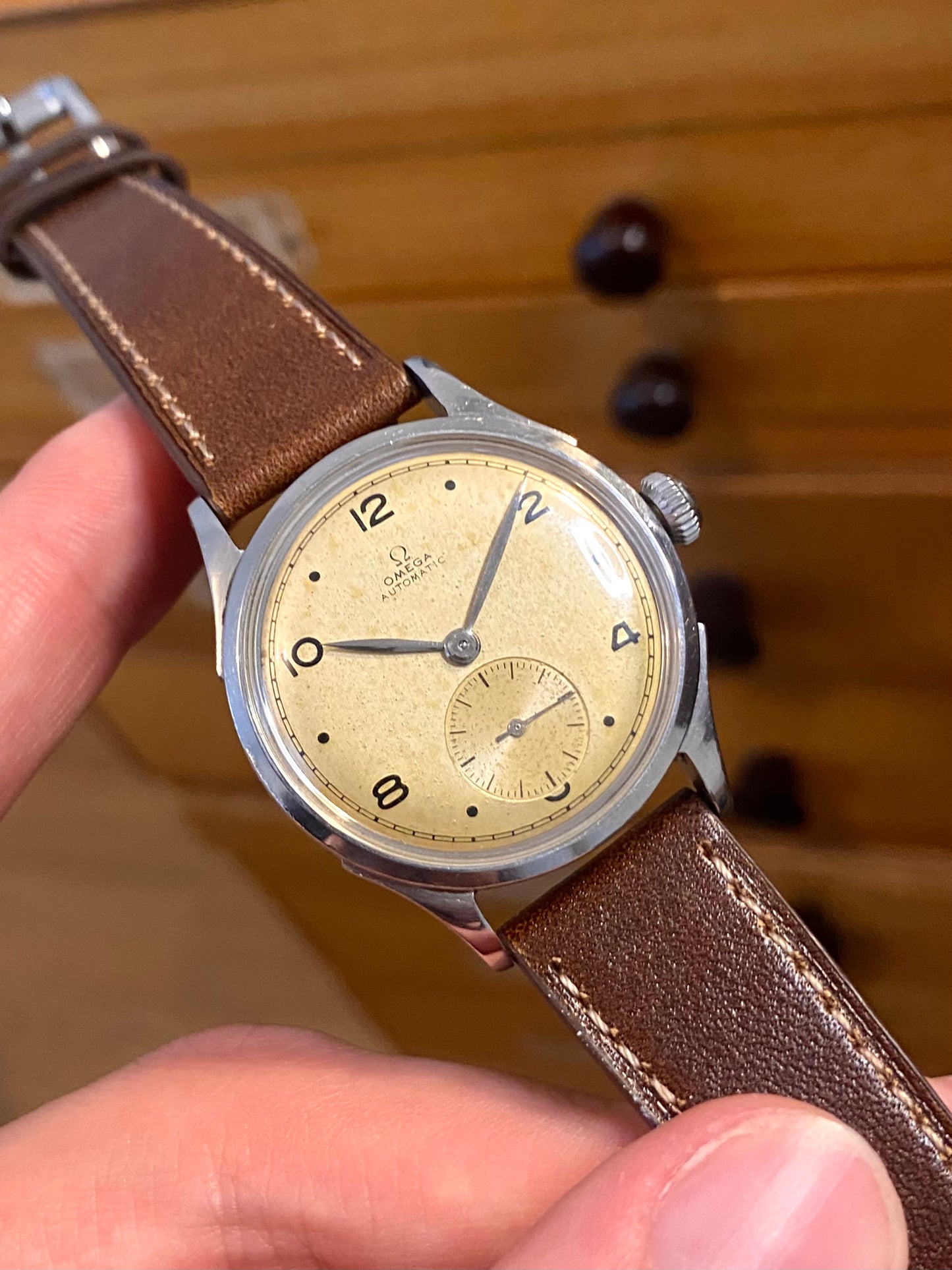 Omega Bumper Automatic Ref. 2375 Montre Vintage Mécanique Patinée 28.10RA - 1945