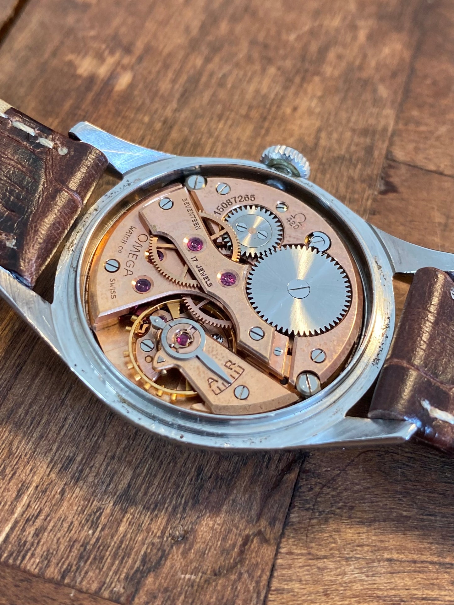 Omega 2830-2SC Tropical Dial Cal.420 Montre Vintage Mécanique 1956