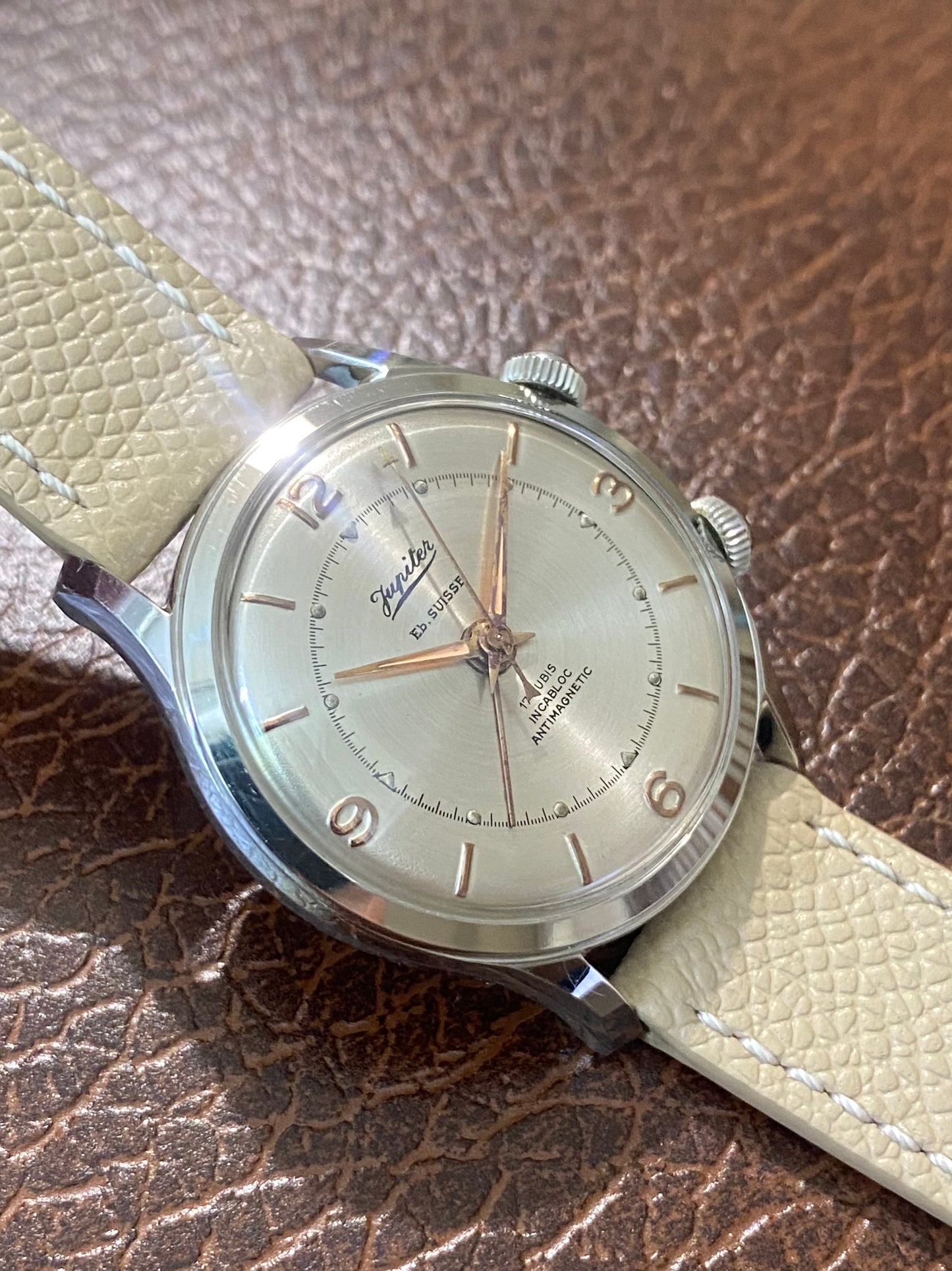 Jupiter Montre Ébauche Suisse Sonnerie Alarm AS.1475 Vintage Mécanique 1960
