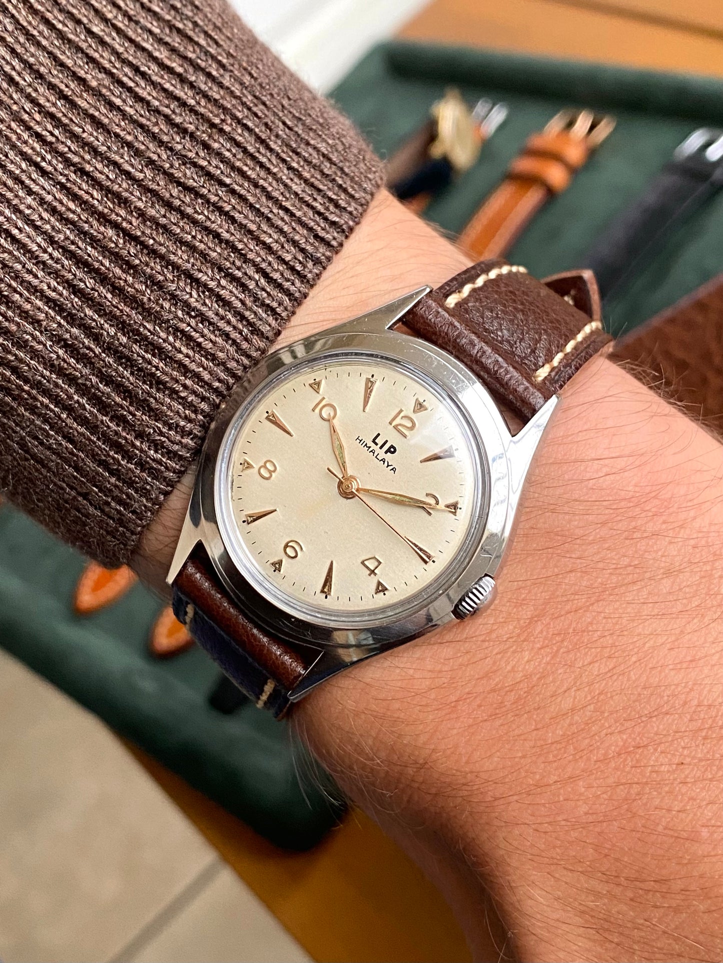 LIP Himalaya 1ère Génération R25 Montre Vintage Mécanique France 1950