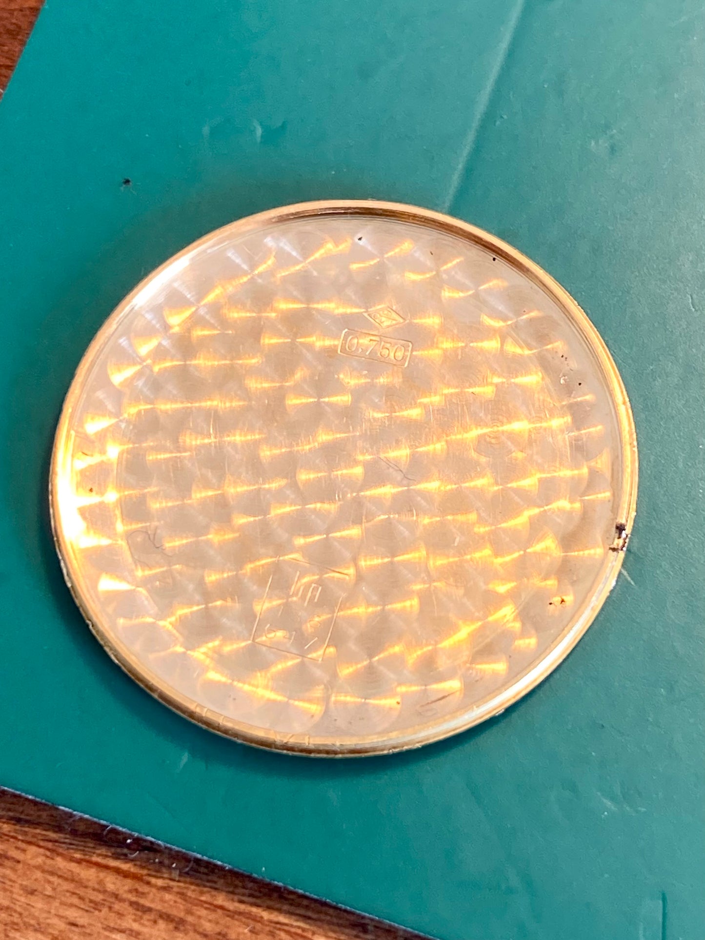 LIP Calendrier Or Jaune 18k 750/1000 Montre Vintage Mécanique R017 1960