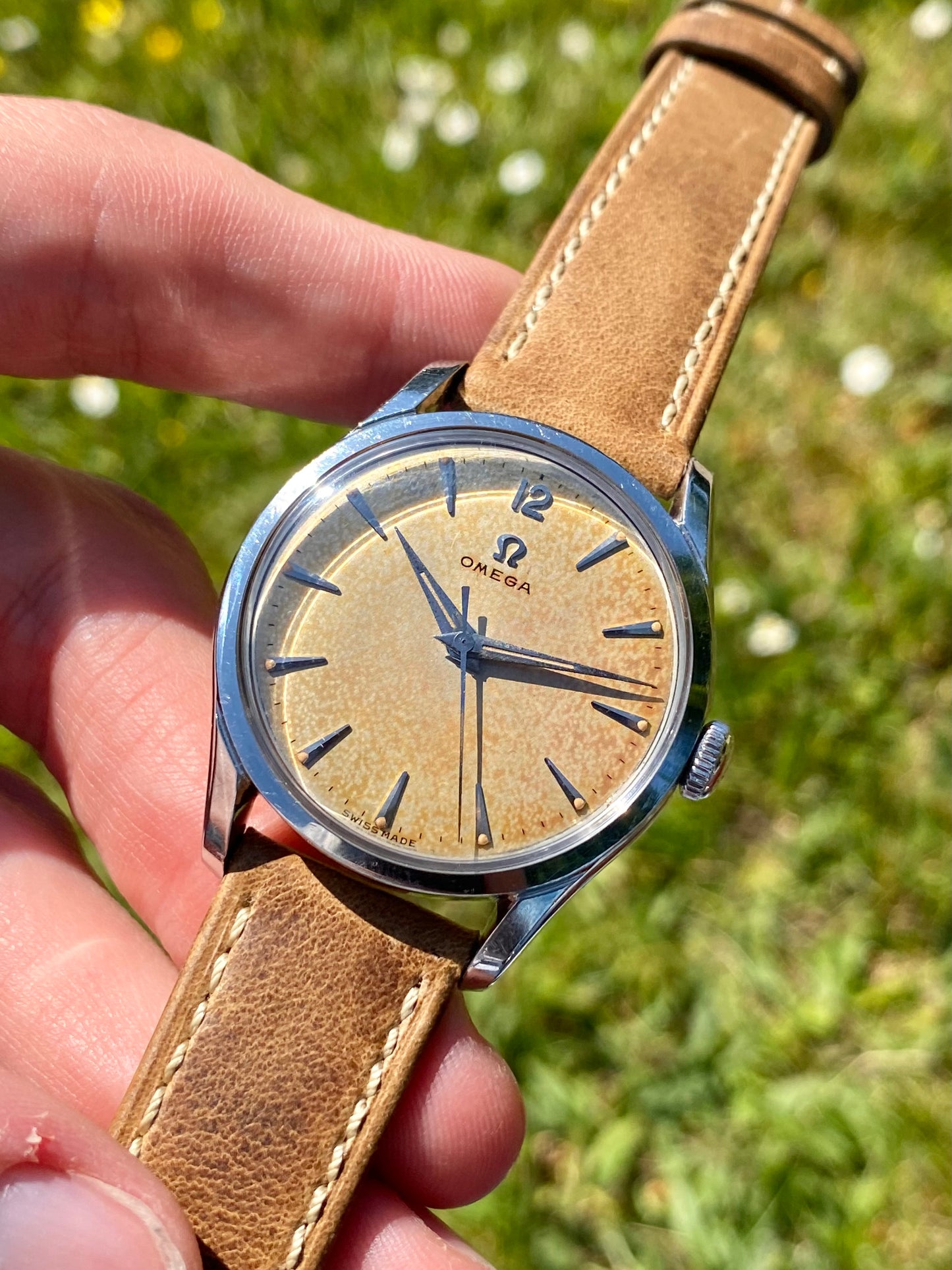 Omega Tropical Réf. 2640 -9SC Montre Vintage Mécanique Cal. 283 - Patine Crème Brûlée - 1952