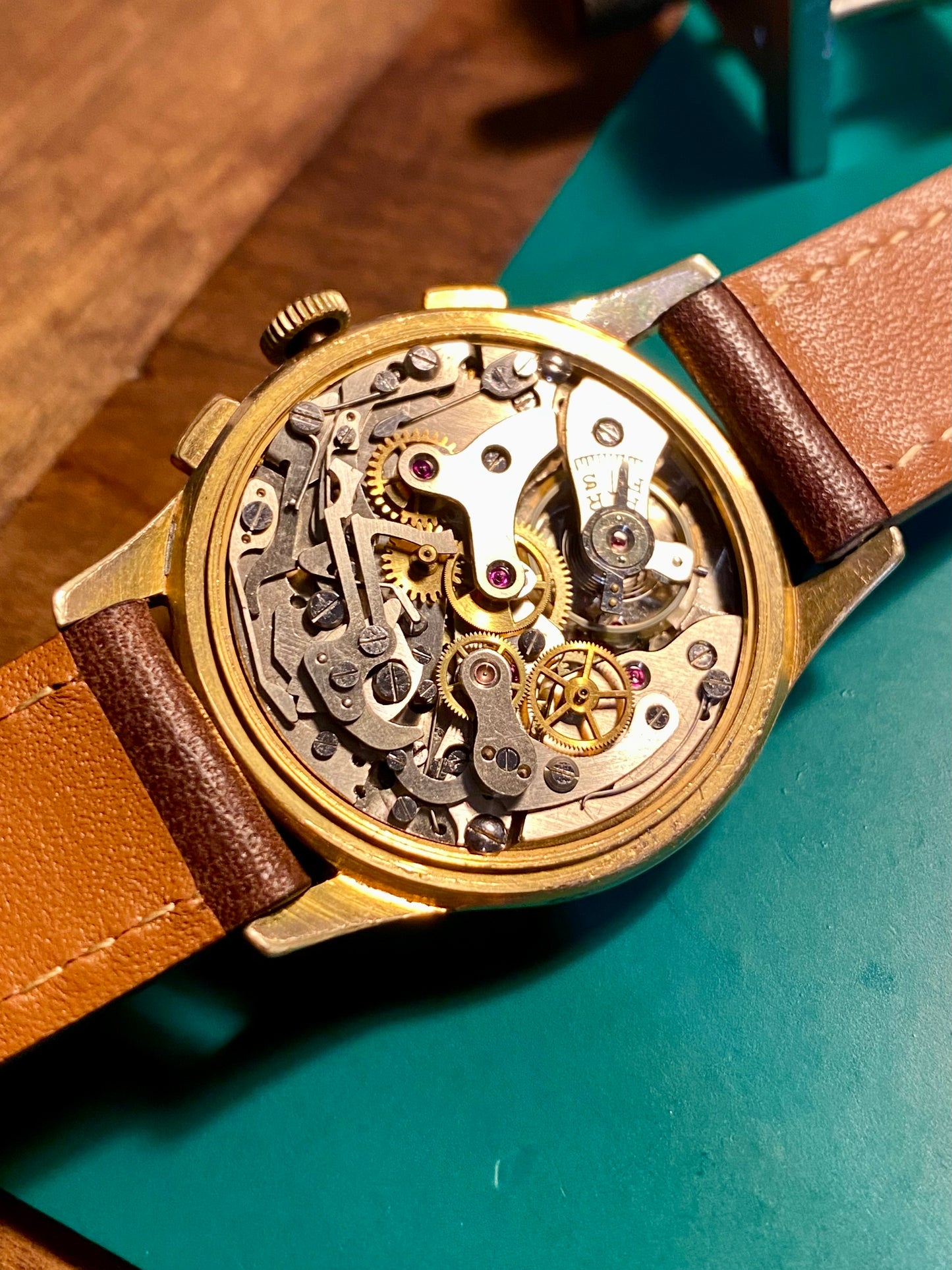Chronographe Suisse - Genève - Montre Vintage Mécanique Landeron 149 - 1950