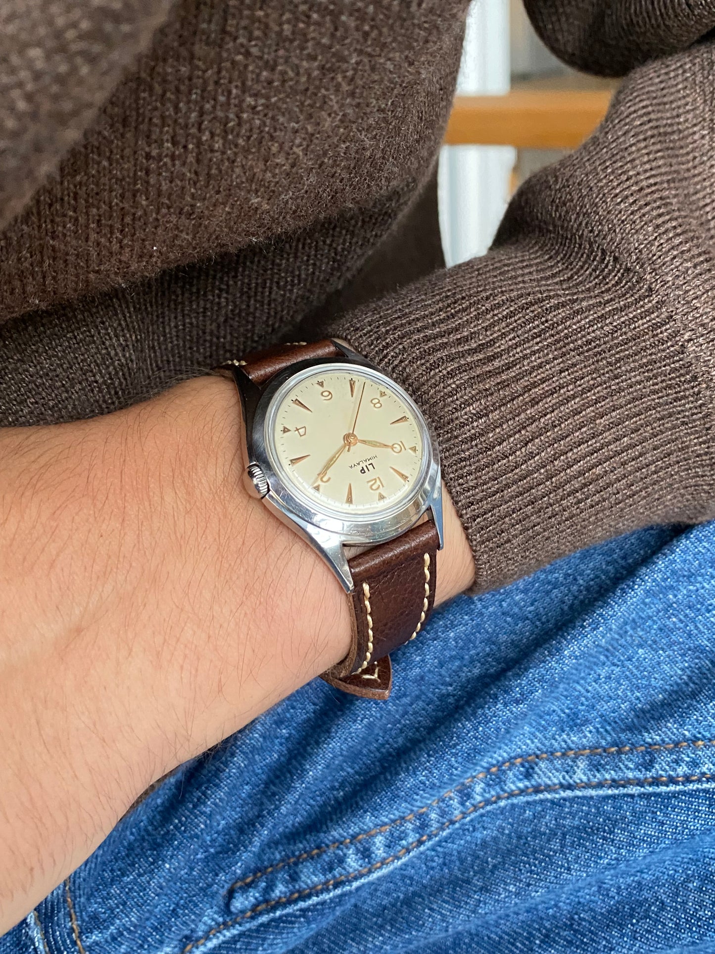 LIP Himalaya 1ère Génération R25 Montre Vintage Mécanique France 1950