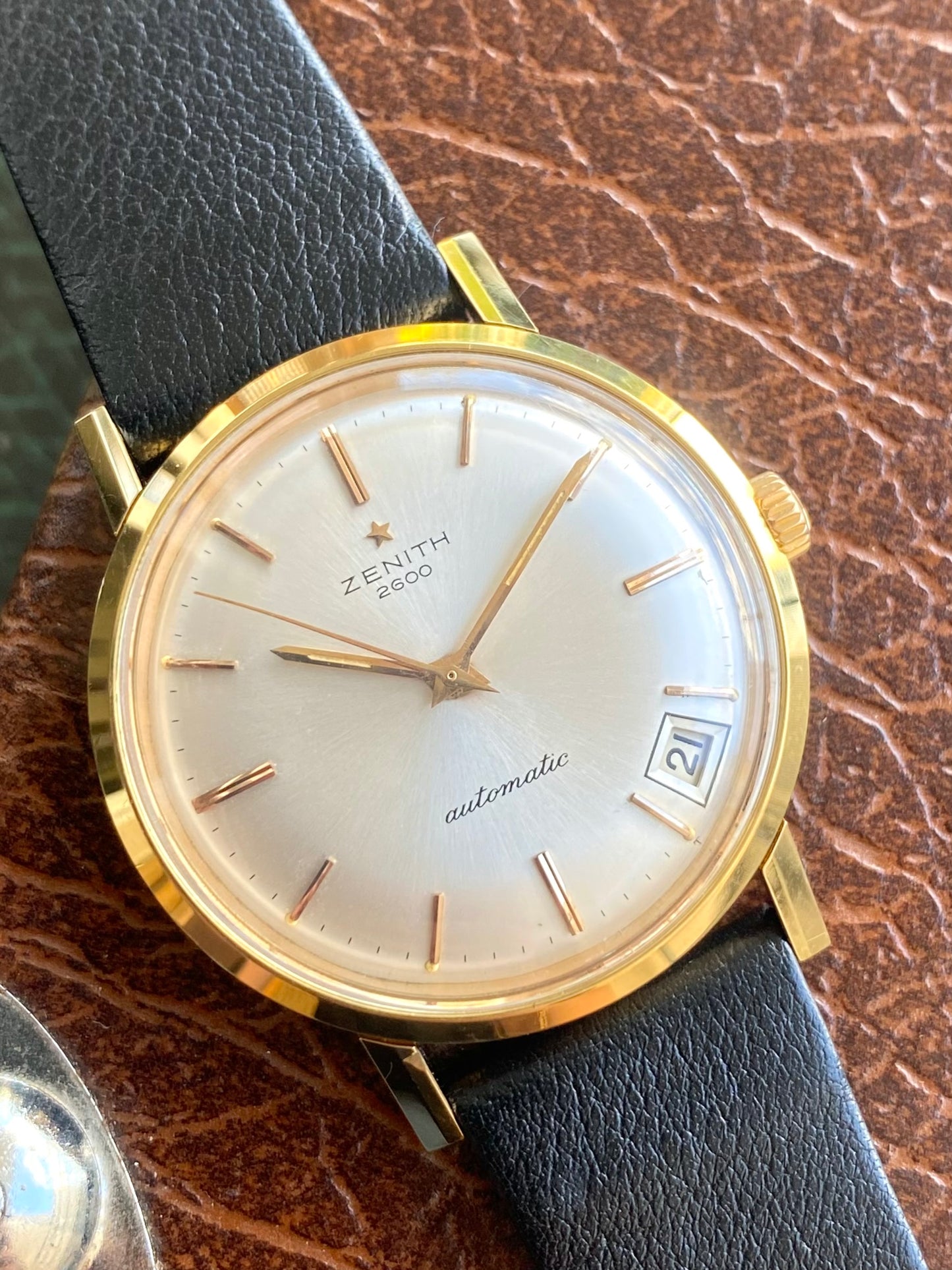 Zenith 2600 - Montre Vintage Automatique Cal. 2532 Mécanique Plaqué Or 1960