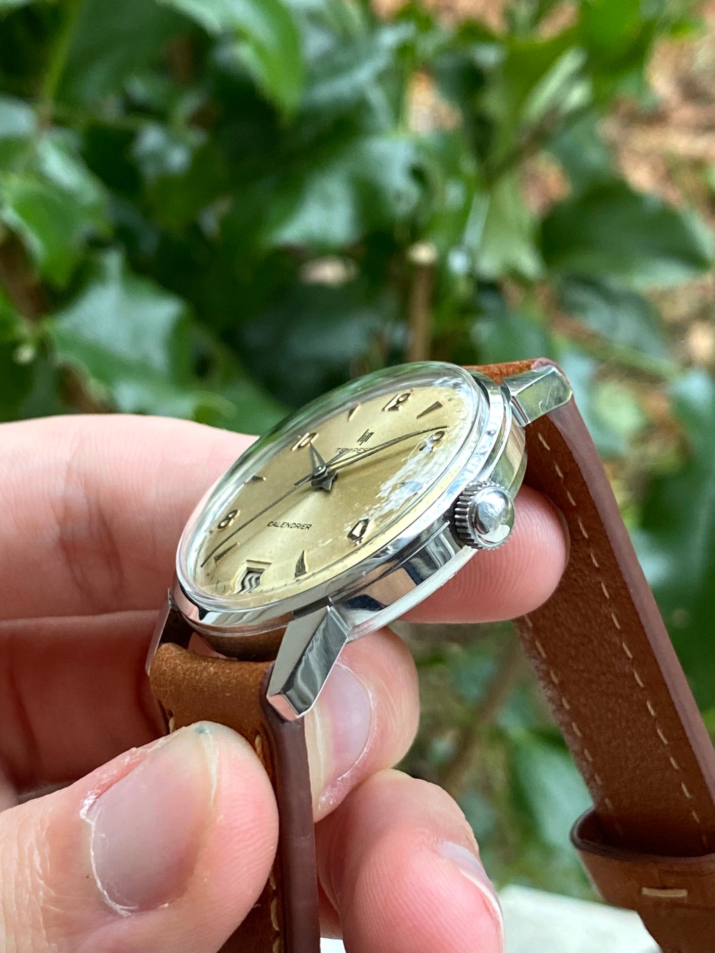 LIP Tempest Calendrier Montre française mécanique R23 1960