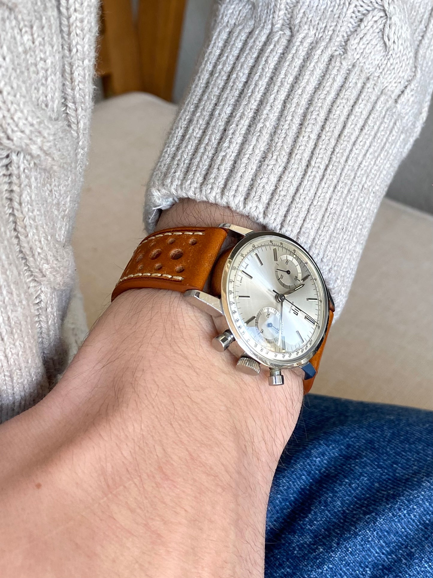 LIP Genève Chronographe RCH830 - Montre Vintage Mécanique - Boîtier Monobloc Acier - 1960