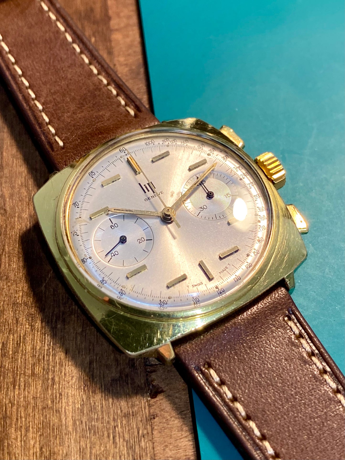 LIP Genève Chronograph RCH830 Montre Vintage Mécanique Swiss "Top Time" 1960