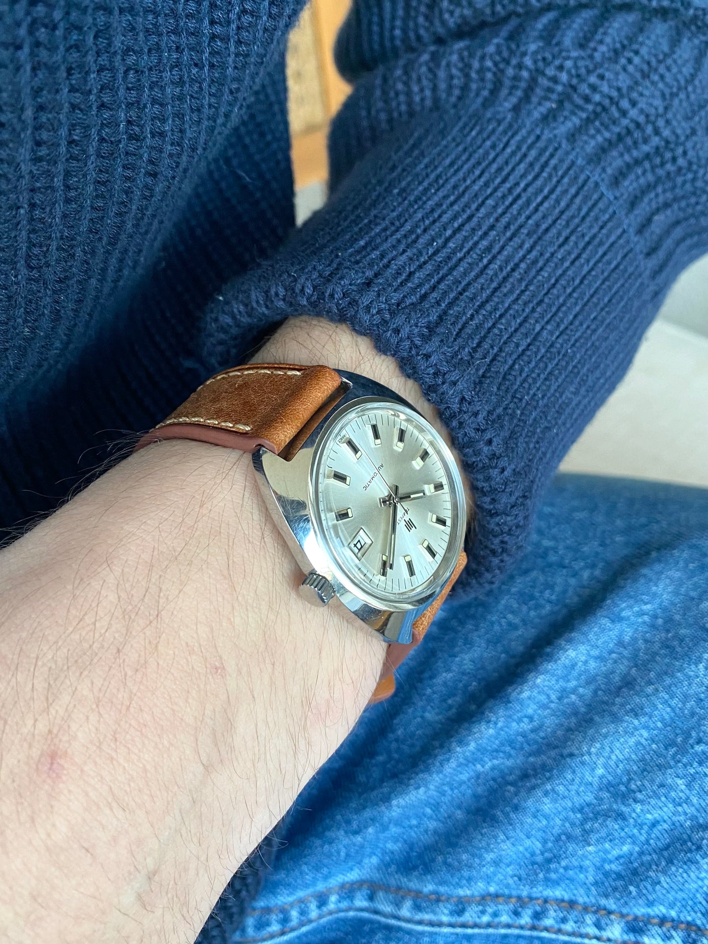 LIP Tempest Automatic Date - Duromat 7525/2 - Montre Vintage Mécanique Acier 1970