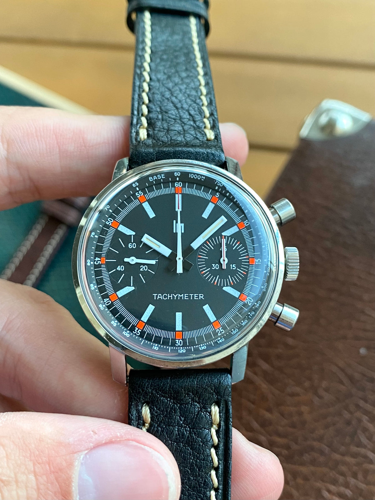 LIP Genève Tachymeter Rallye Chronographe Sport - Montre Vintage Mécanique Automobile 1960