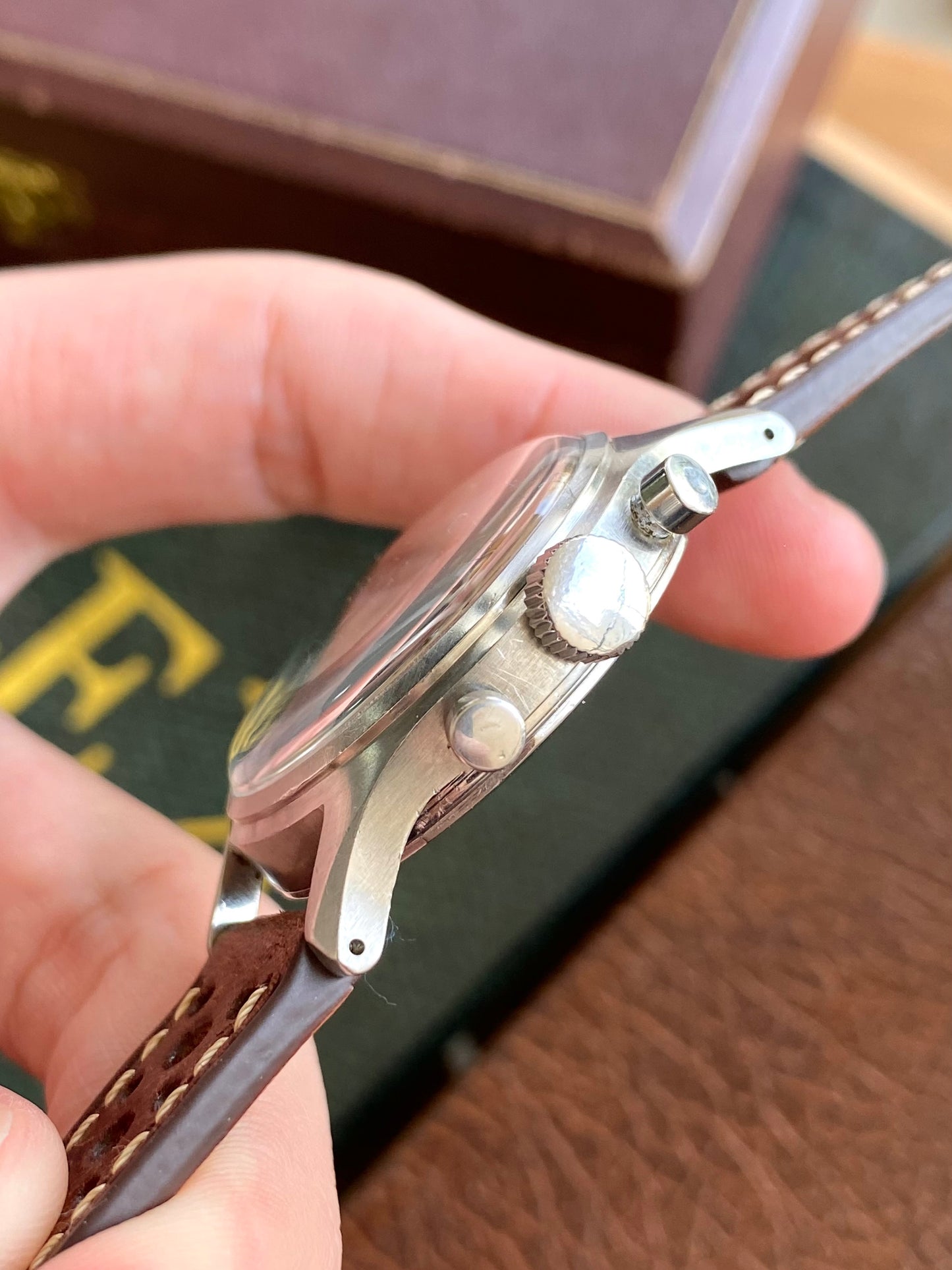 Wittnauer MultiScale Chronograph - Montre Vintage Mécanique Acier - Venus 188 - Aviation Militaire 1940