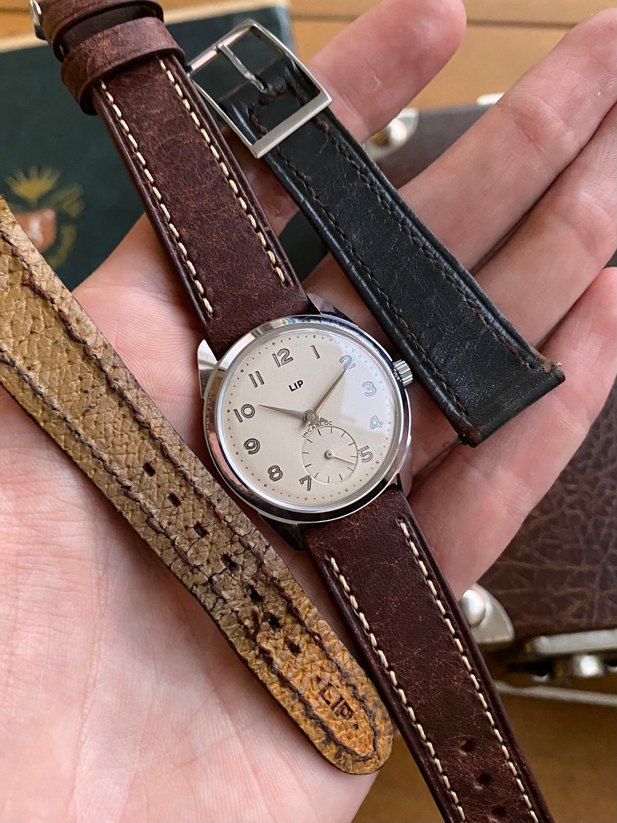 LIP France R25 Neuve de Stock NOS - Montre Vintage Mécanique 1960 + Bracelet