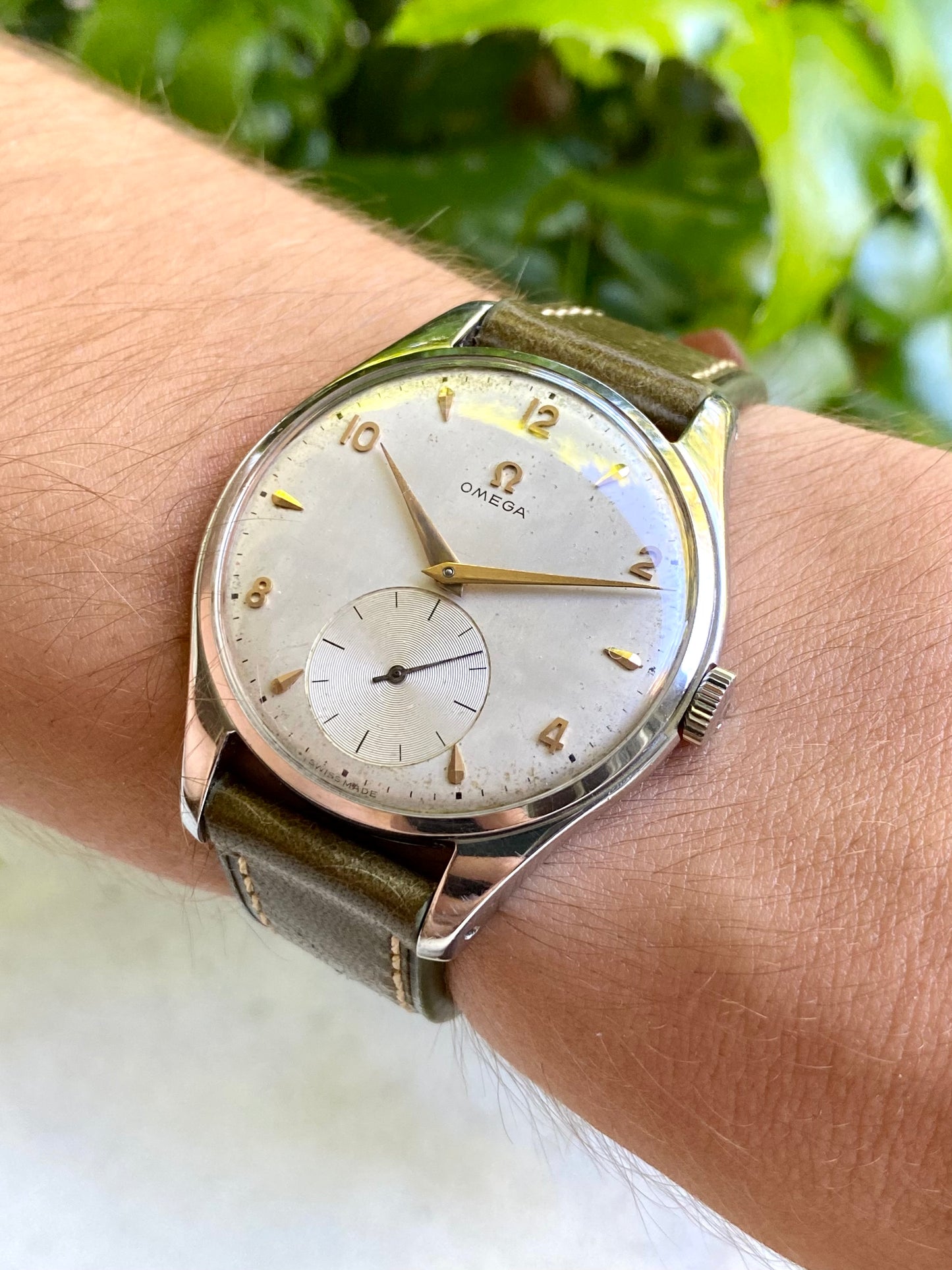 Omega Oversize 38,5mm Ref.2505-30 Montre Vintage Mécanique Cal.266 Jumbo 1955