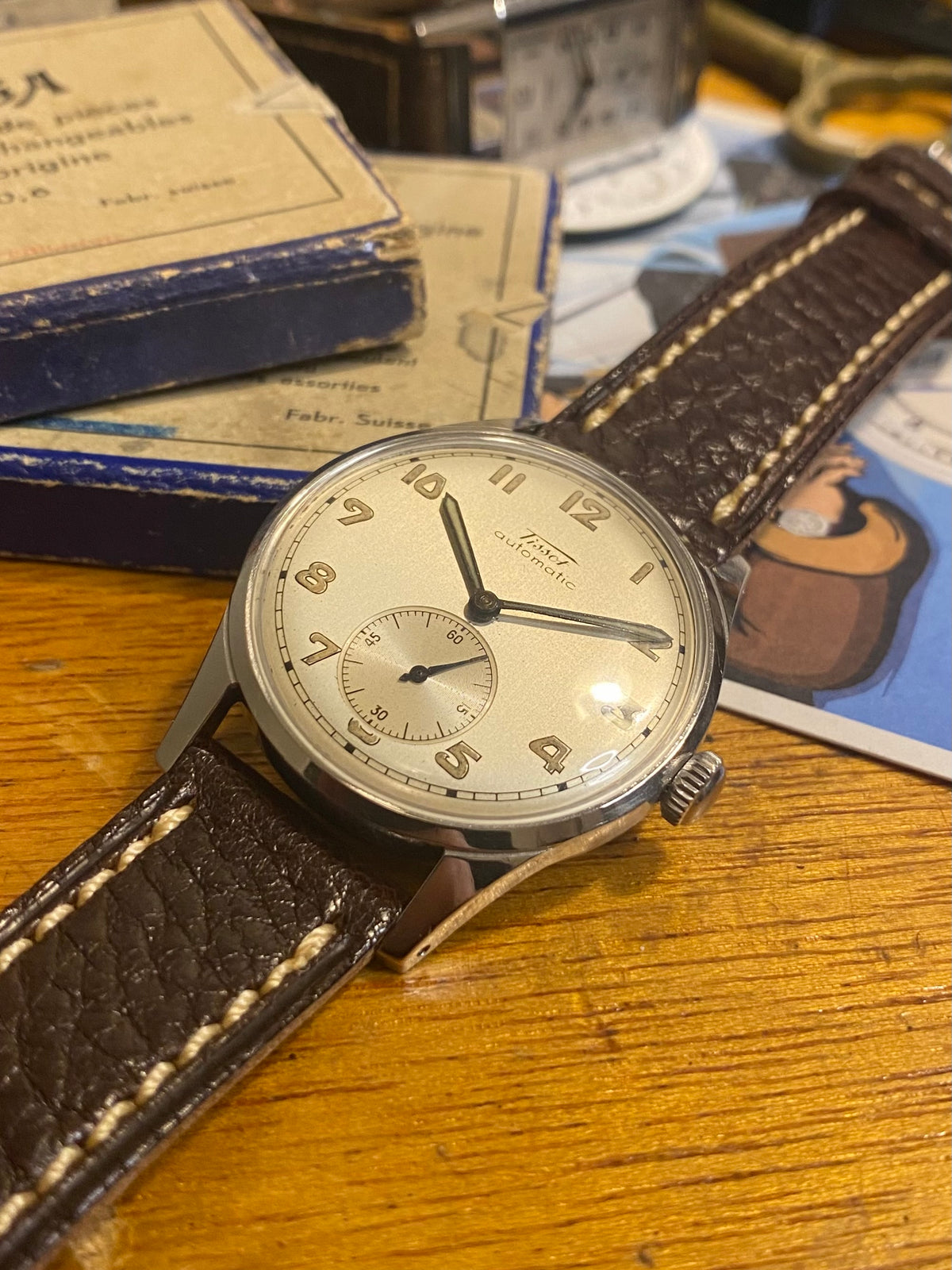 Tissot Bumper Automatic Ref. 6540-1 Montre Vintage Mécanique Acier 1940