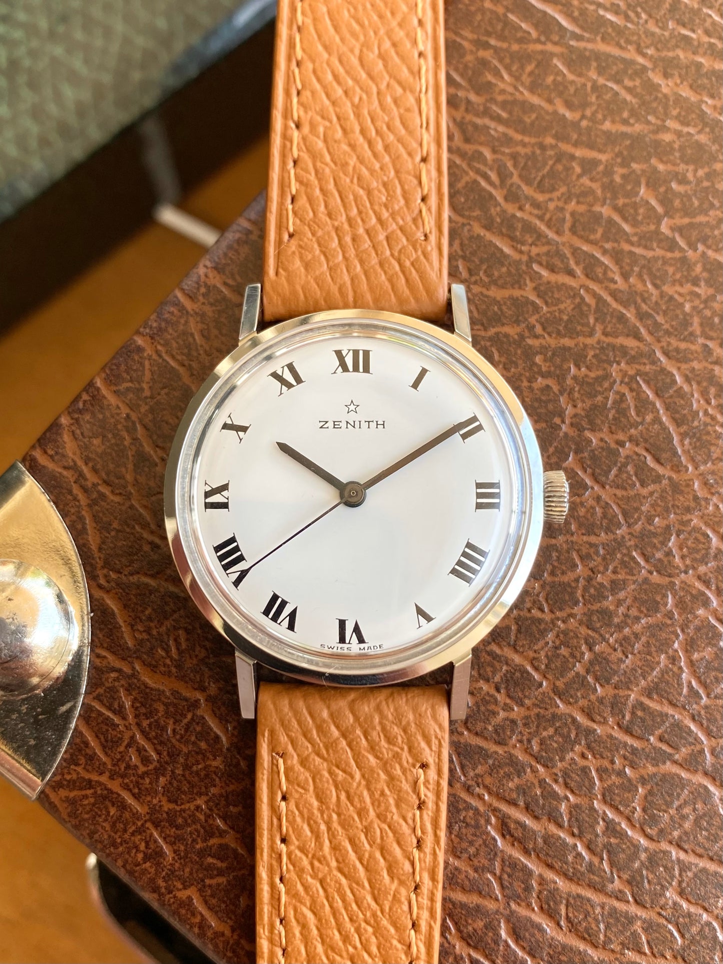 Zenith Suisse Montre Vintage Mécanique Calibre 2542 - Chiffres Romains - 1960 + Boucle