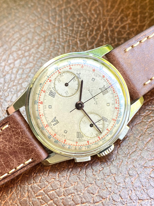 RÉSERVÉE : Breitling Chronographe Montre Vintage Mécanique Ref. 782 - 1944