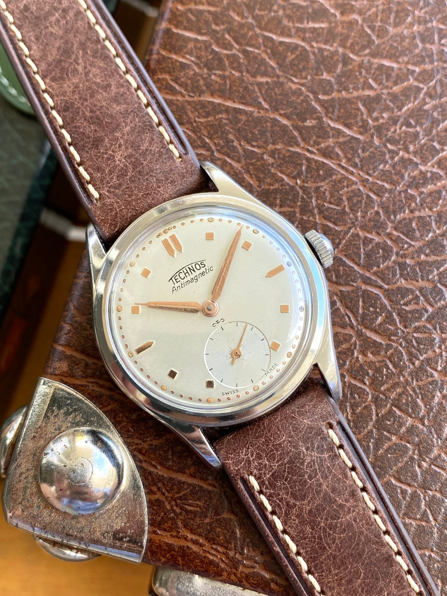 Technos Swiss Montre Vintage Mécanique Acier - 1950