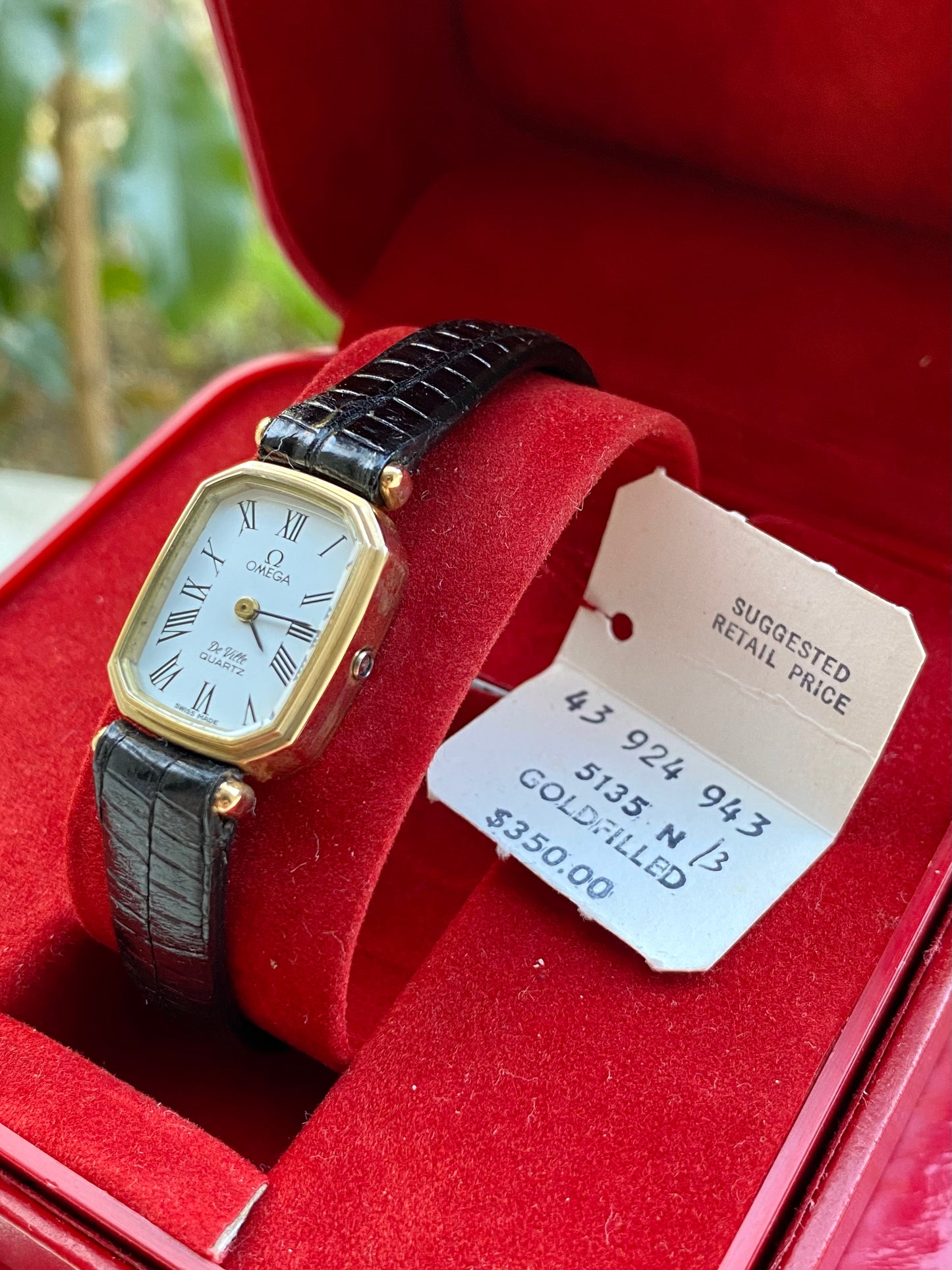 Omega DeVille Lady Quartz GoldFilled 10k - Cal.1130 Montre Dame Neuve NOS - Bracelet + Boîte + Boucle - 1980