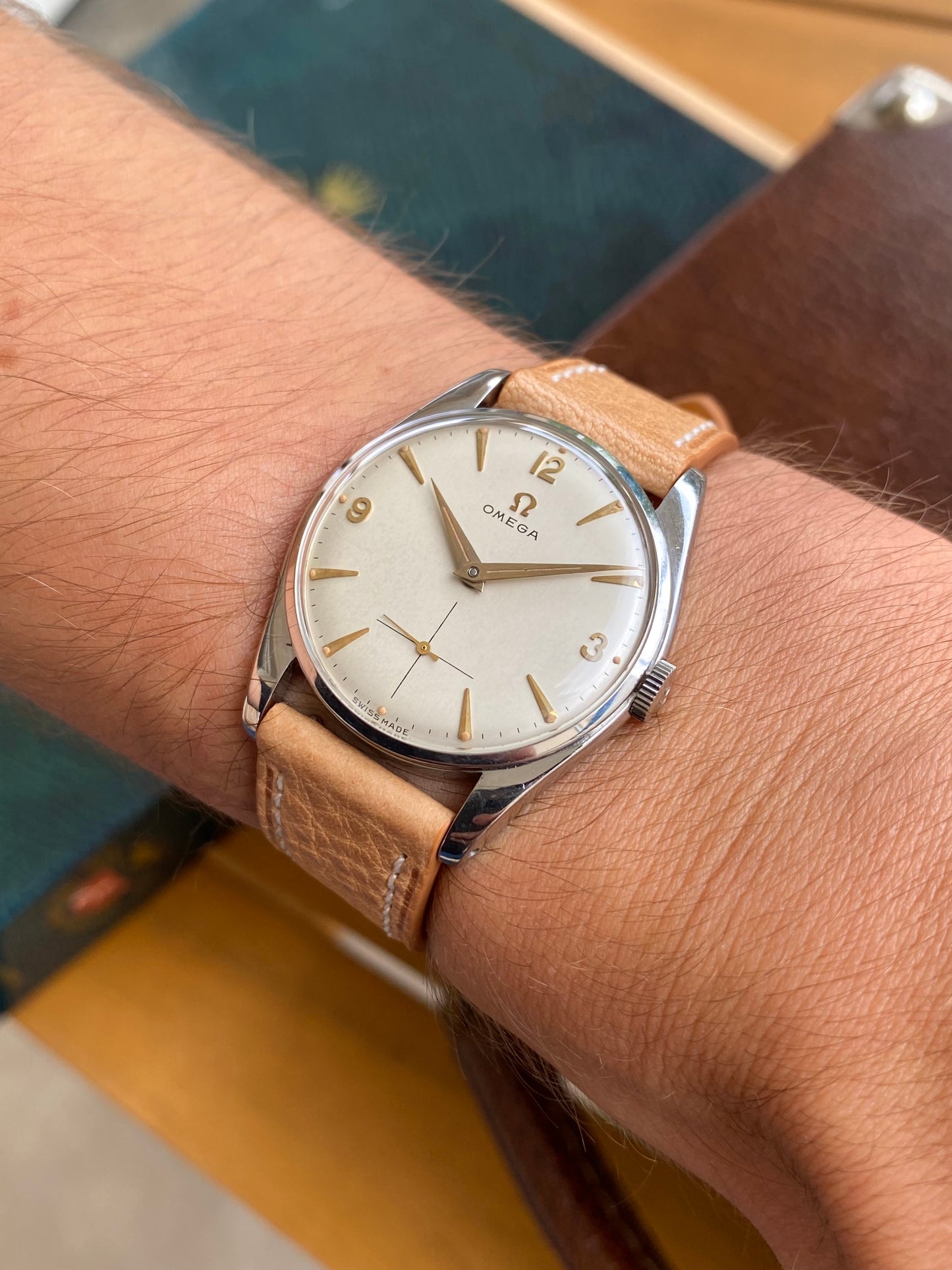 Omega NOS Neuve de Stock - Montre Vintage Suisse Mécanique Cal.410 - Ref. 2833SC - Boîte & Boucle - 1957