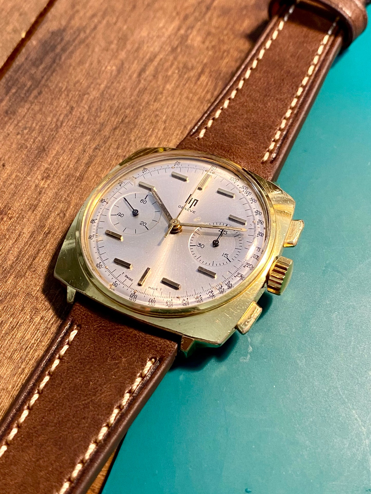 LIP Genève Chronograph RCH830 Montre Vintage Mécanique Swiss "Top Time" 1960