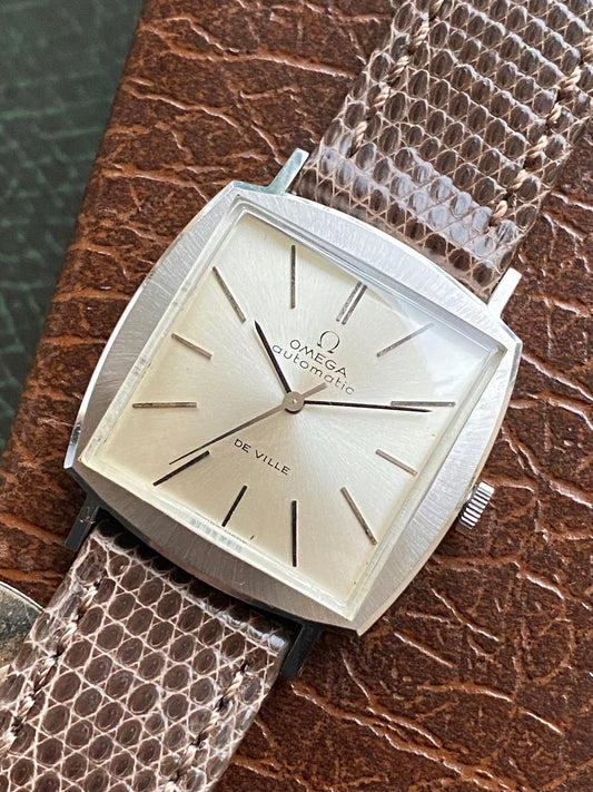 Omega DeVille Automatic Cal. 711 Ref. 161.022 - Montre Vintage Mécanique Boiter Carré 1966