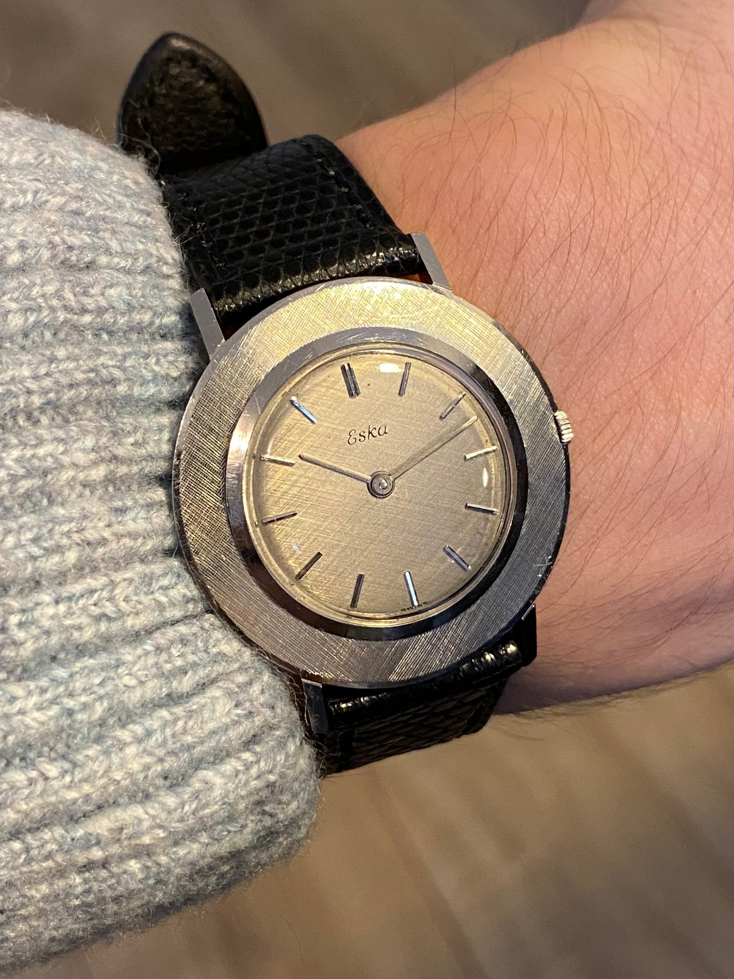 Eska Disco Volante "Soucoupe" Montre Vintage Mécanique Suisse 1960
