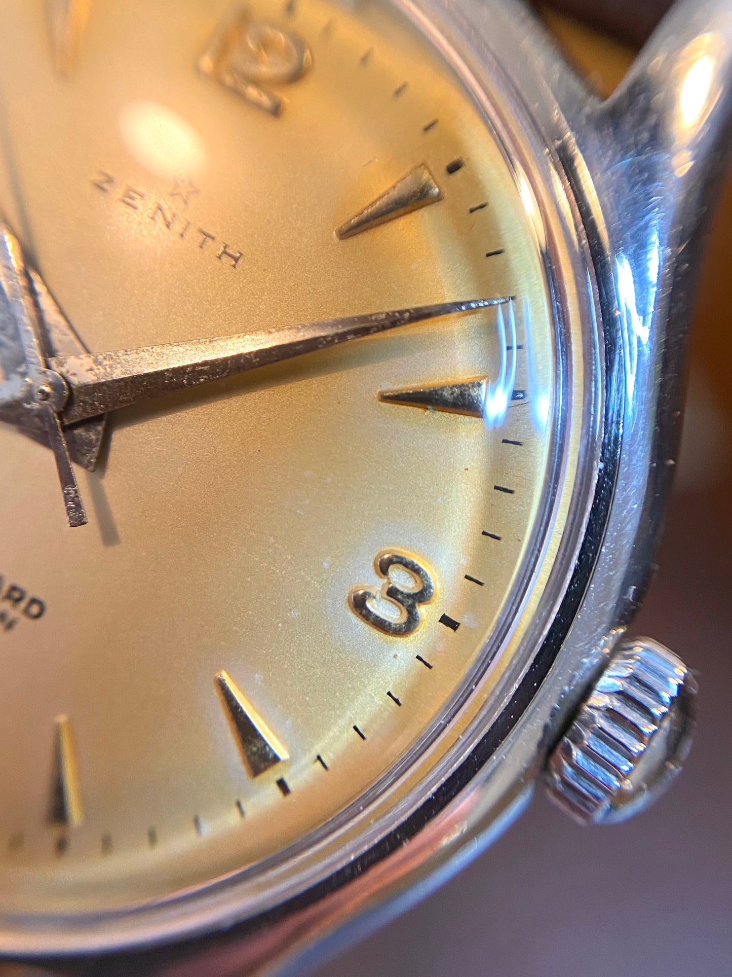 Zenith Pilot - Double Signature Gatward Hitchin - Cal. 120 Montre Vintage Mécanique 1950