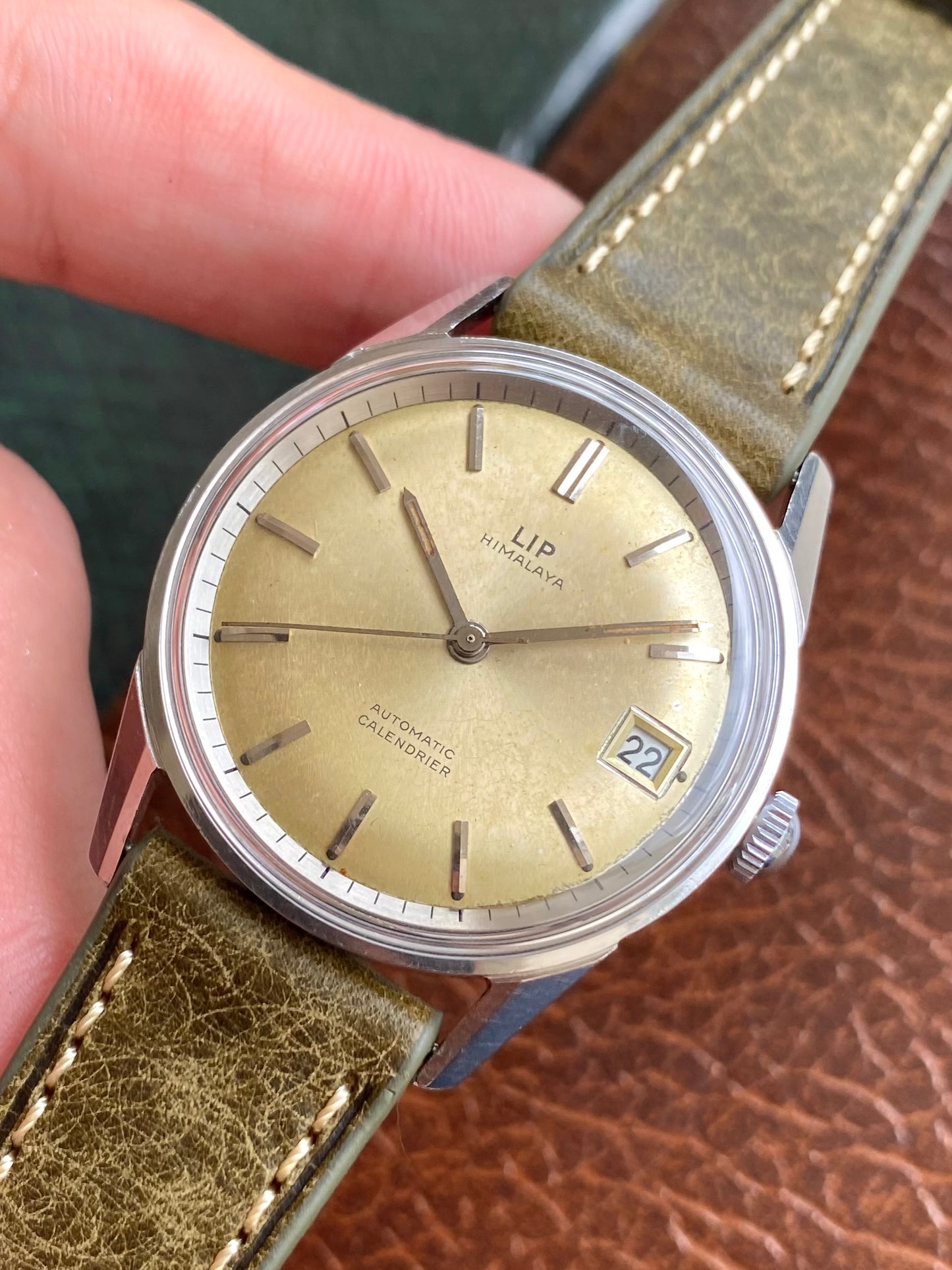 LIP Himalaya Automatic R153 - Montre Vintage France Mécanique Acier 1960