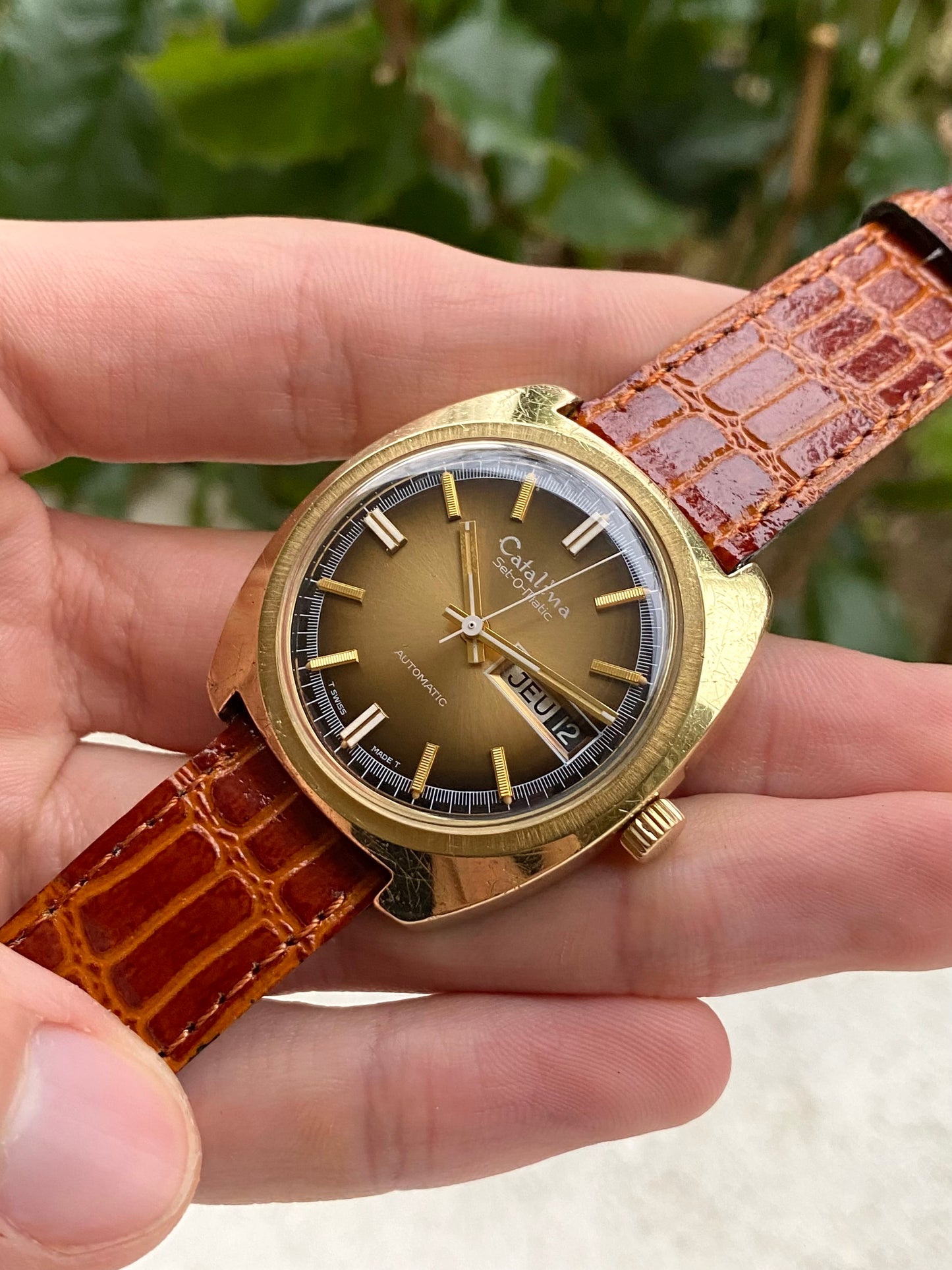 Catalina (Bulova - Caravelle) Set-O-Matic Montre Vintage Automatic 1970