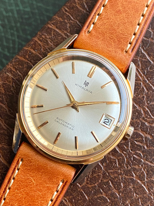 LIP Himalaya Automatic R153 Montre Vintage Mécanique Plaqué Or France 1960