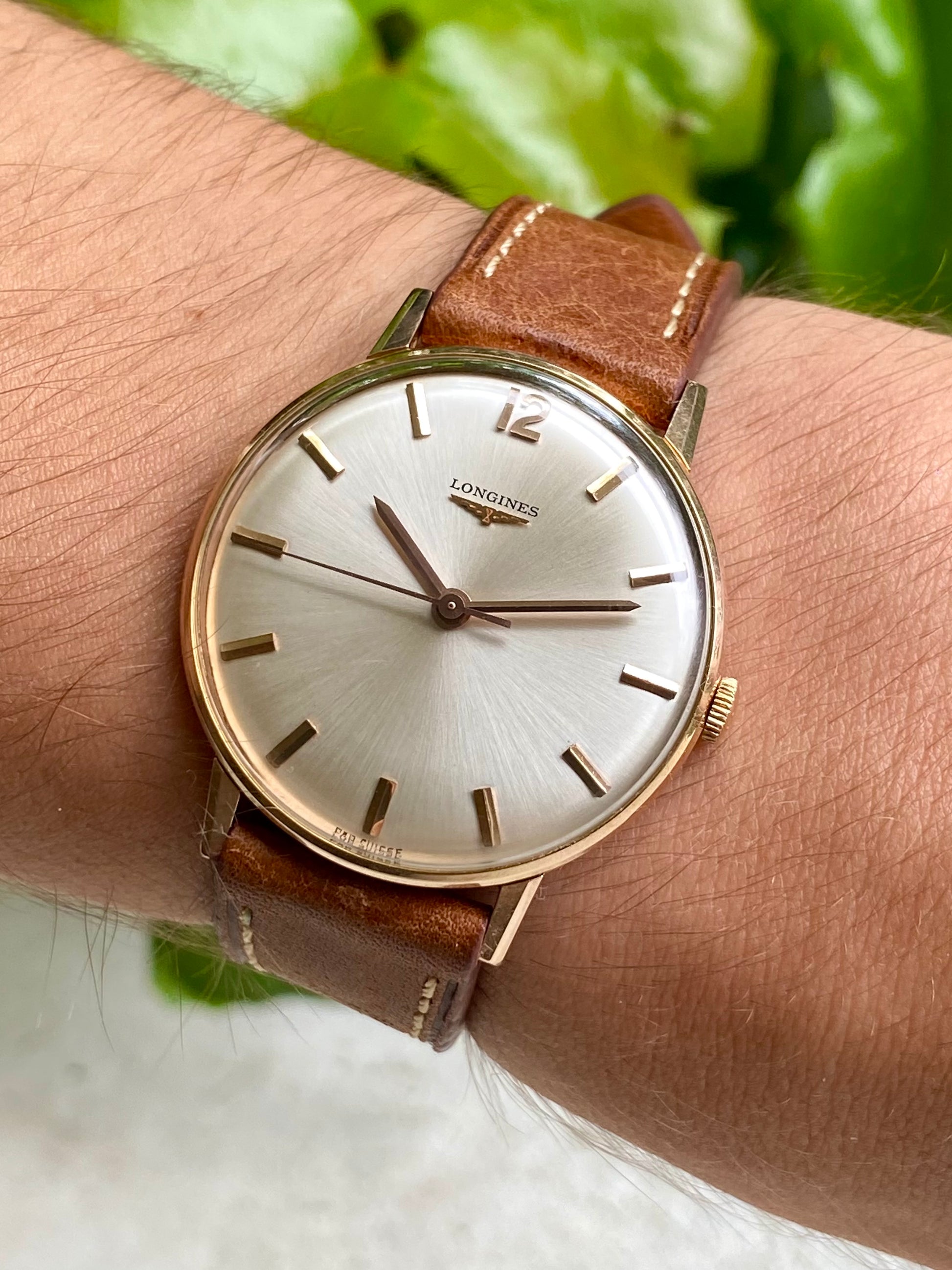 Longines Montre Vintage Mécanique Plaqué Or 1960 – L'Heure