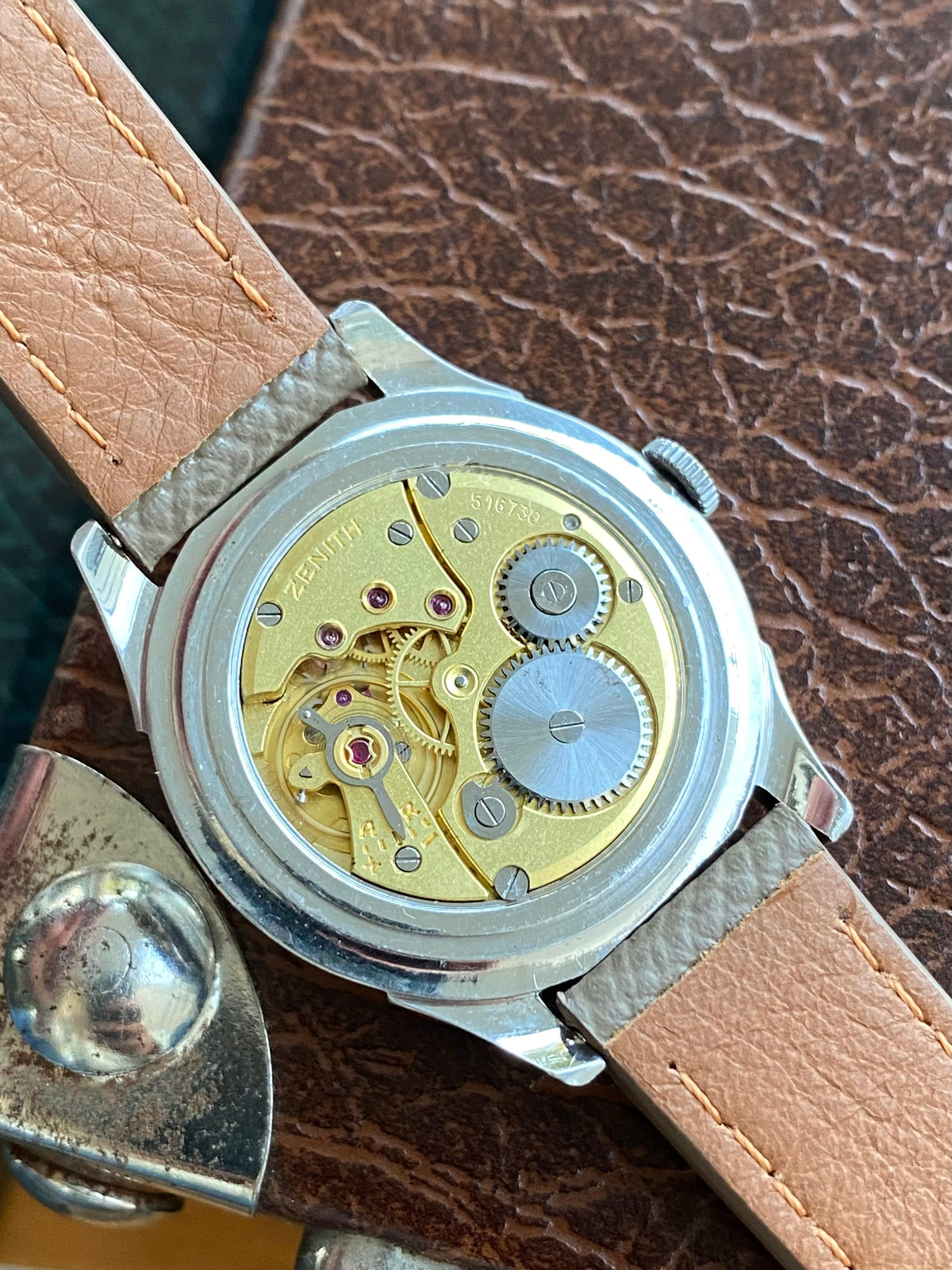 Zenith Cal. 106 Montre Vintage Mécanique Acier 1950