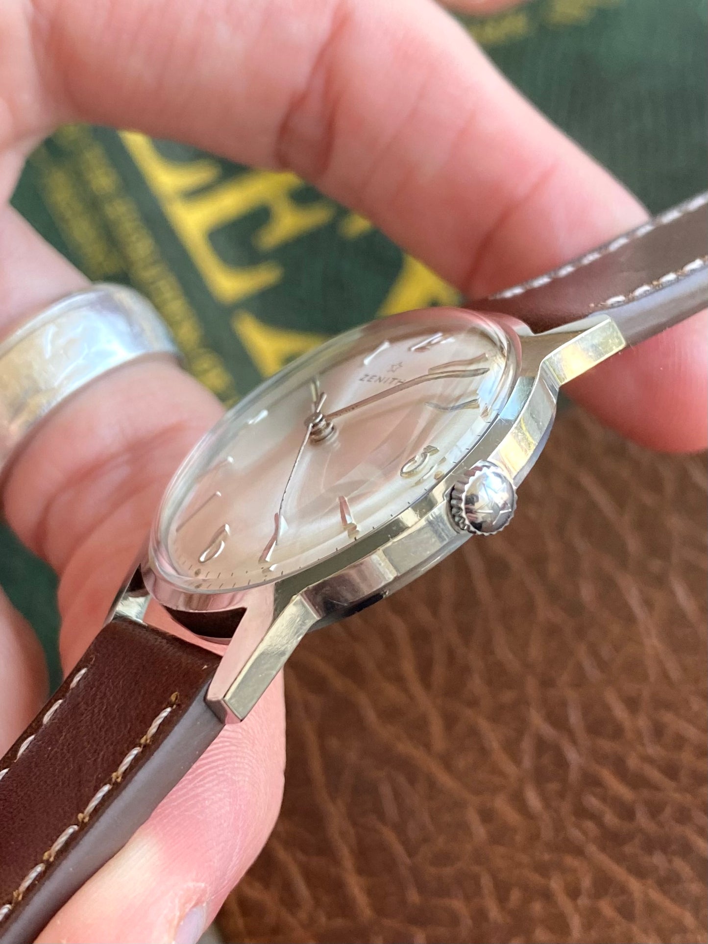 Zenith Montre Vintage Mécanique Cal.2542 Acier 1960