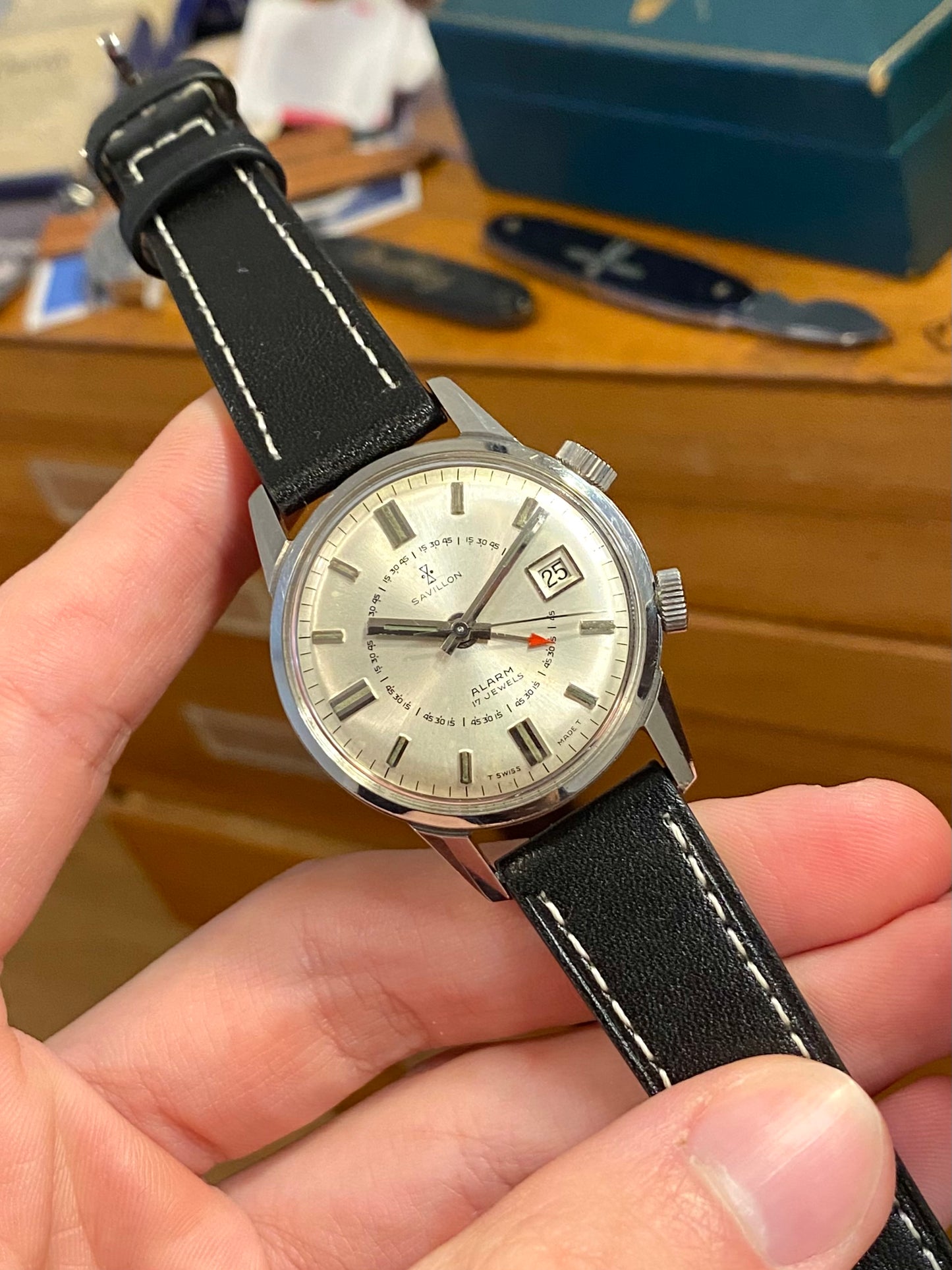 Savillon Alarm Montre Vintage Sonnerie Mécanique - Cal. As1568 Suisse - 1960