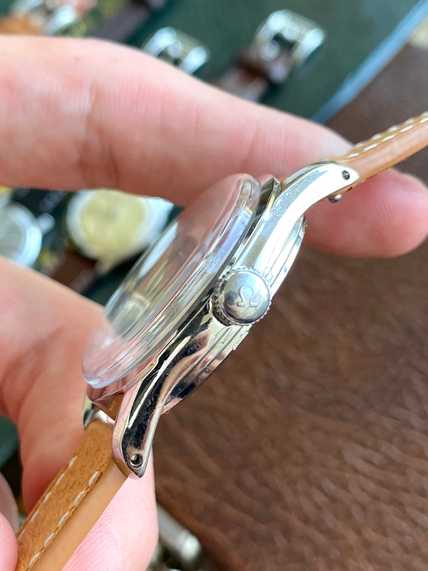 Omega 2639-13 Cadran Guilloché Nid D’abeille Montre Vintage Mécanique Cal. 266 Acier 1953