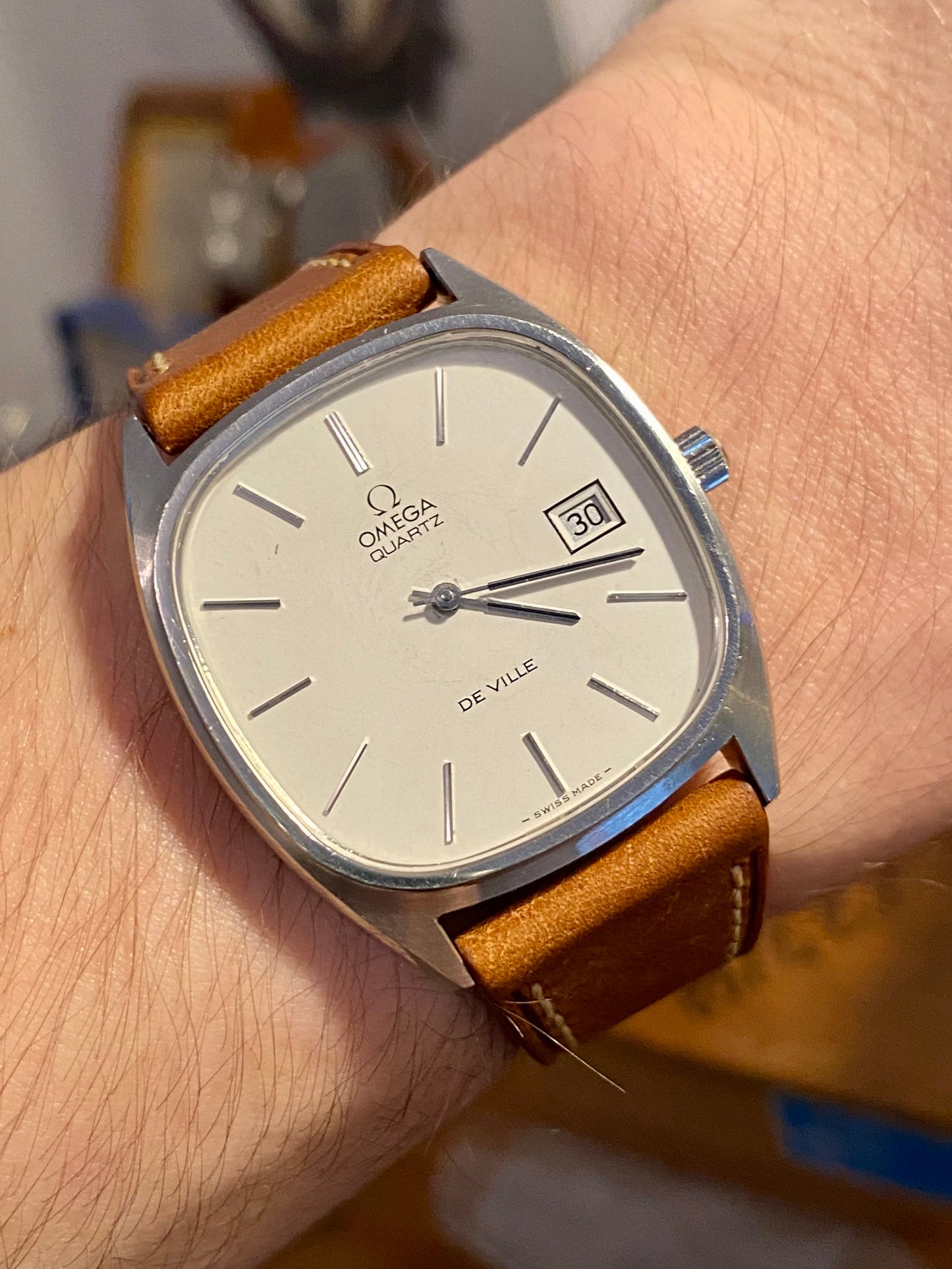Omega DeVille Quartz Cal.1325 Réf. 192.0028 Montre Vintage 1970