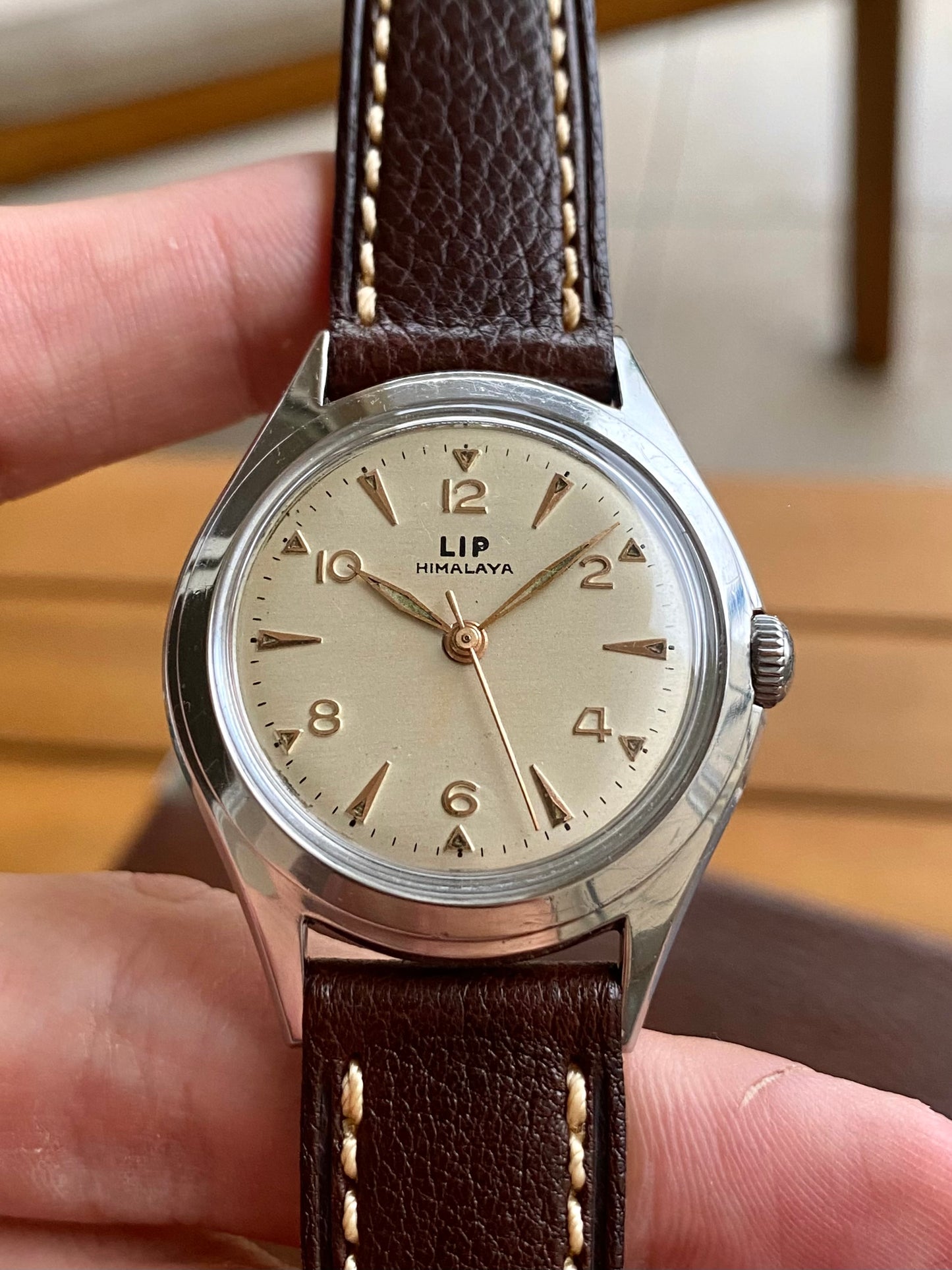 LIP Himalaya 1ère Génération R25 Montre Vintage Mécanique France 1950