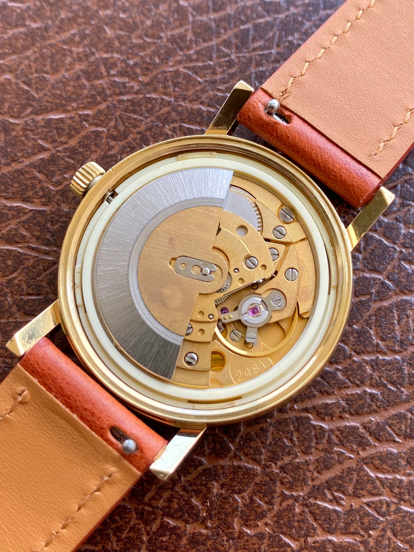 Tissot Seastar Automatic Date - Plaqué Or Cal. 2481 Montre Vintage Mécanique 1960