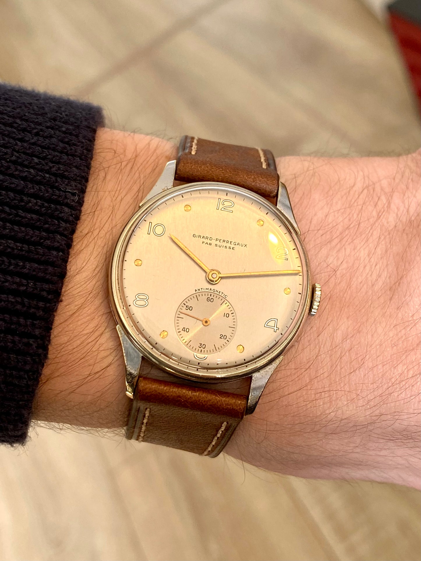 Girard-Perregaux Fab Suisse Antimagnetic Cal.1227 Montre Vintage Mécanique 1950