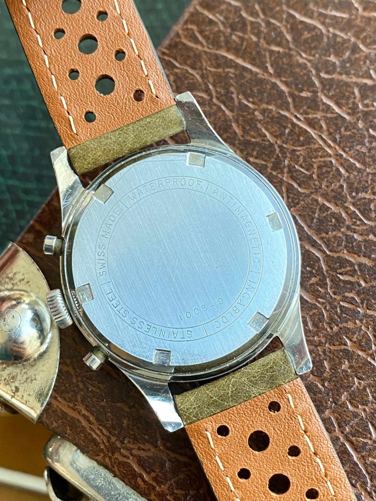 Lanco Chronographe Landeron 248 Acier Montre Vintage Mécanique 1960