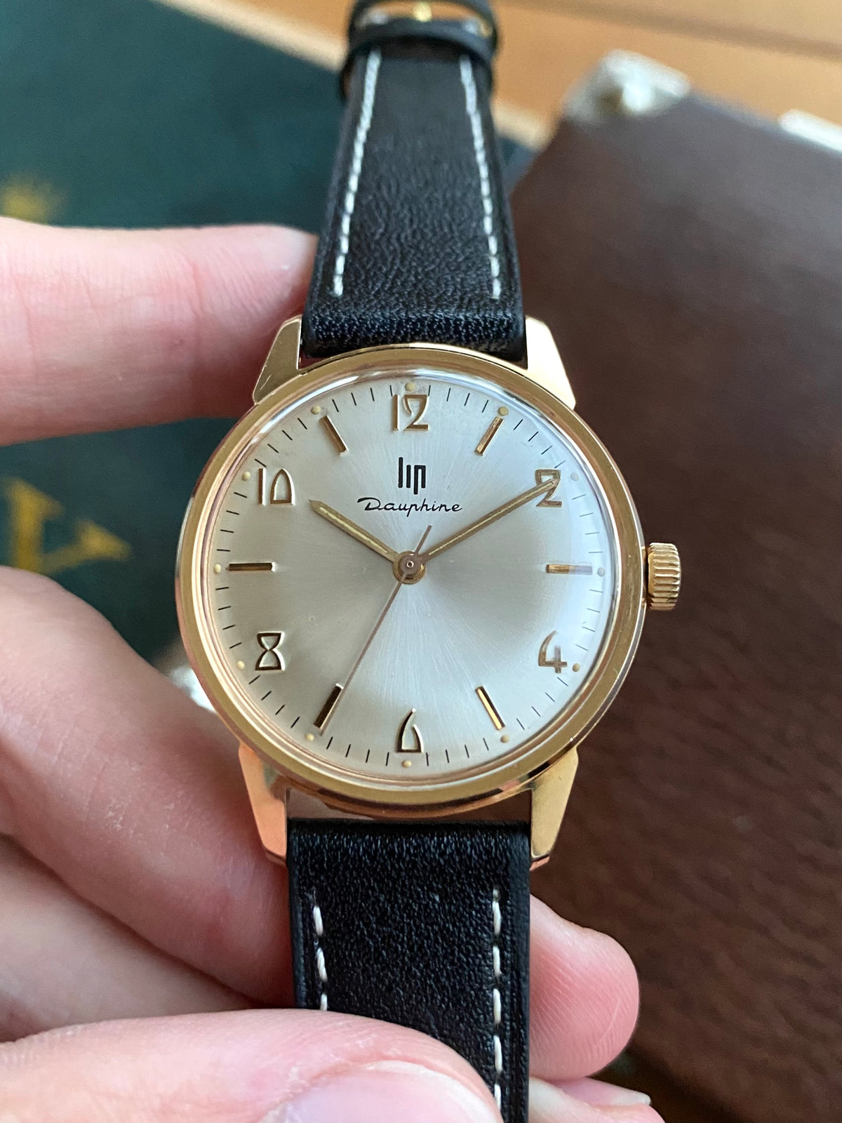 LIP Dauphine France - Montre Vintage Mécanique Plaqué Or RSC553 - 1960