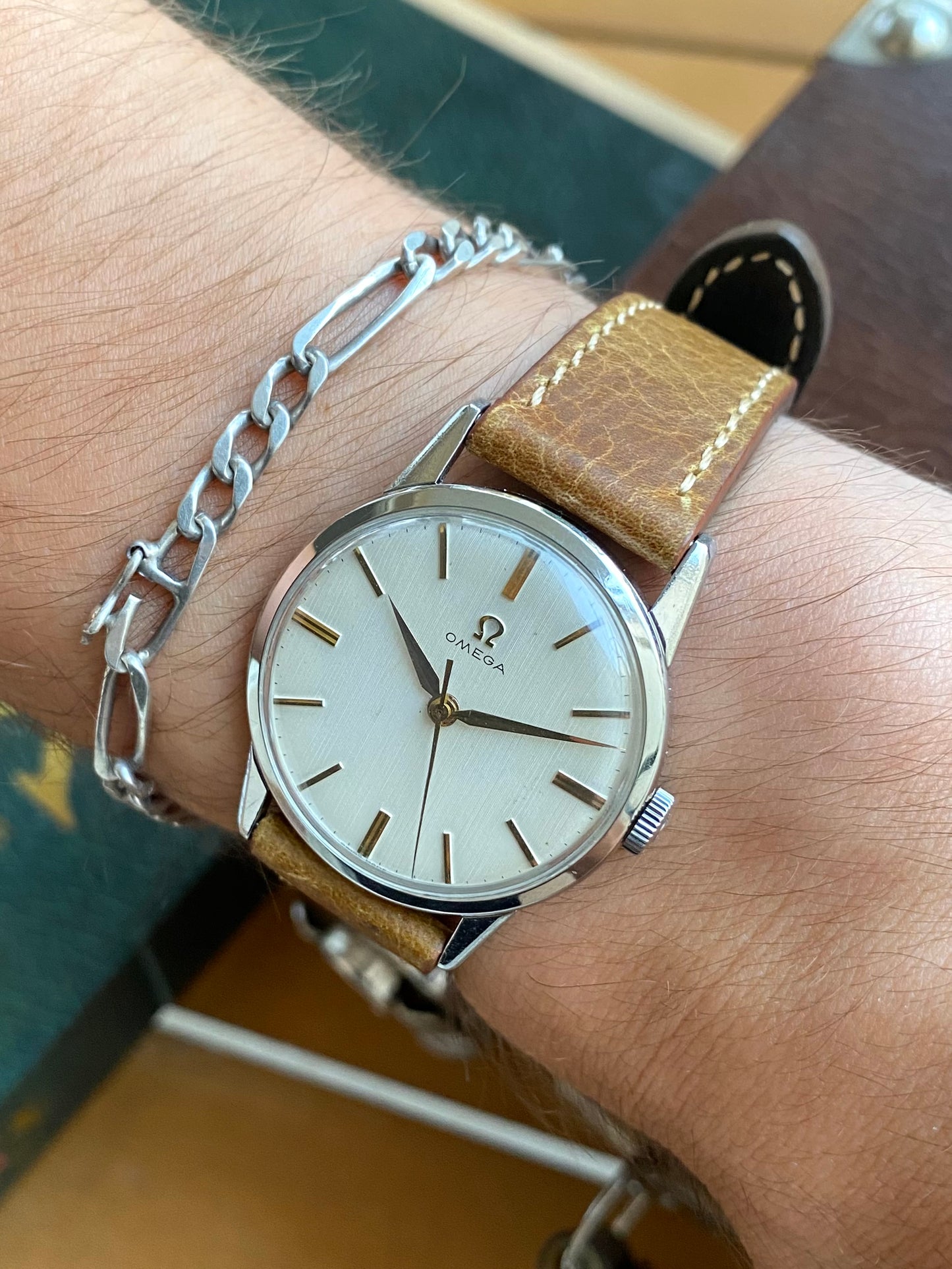 Omega Cal.285 - Montre Vintage Mécanique Ref.14714-1SC Acier - Cadran LIN 1960