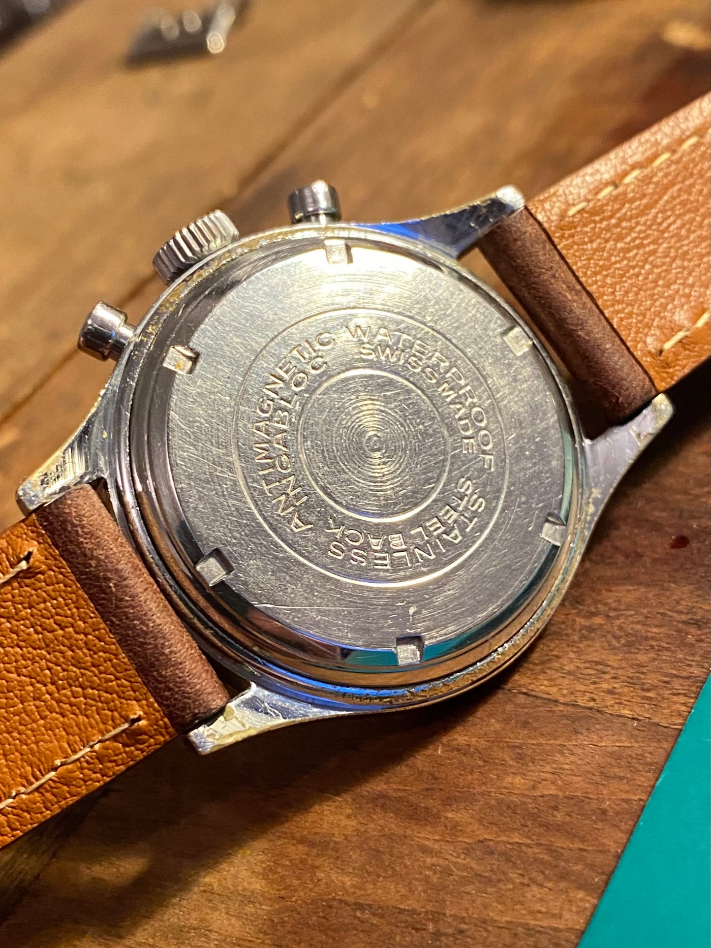 Fidelius Genève Montre Chronographe Landeron 149 Jumbo Size 37,7mm 1960