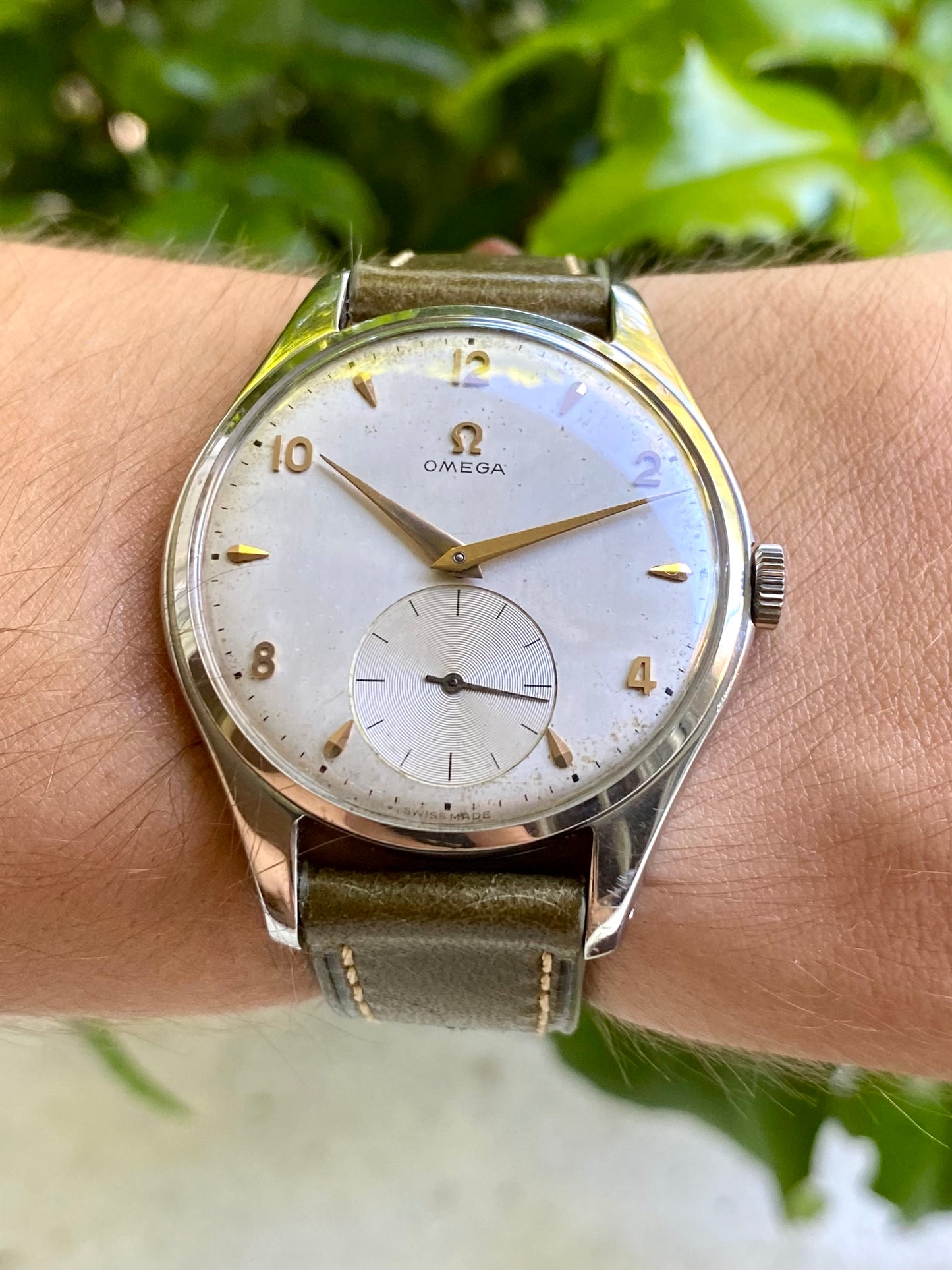 Omega Oversize 38,5mm Ref.2505-30 Montre Vintage Mécanique Cal.266 Jumbo 1955