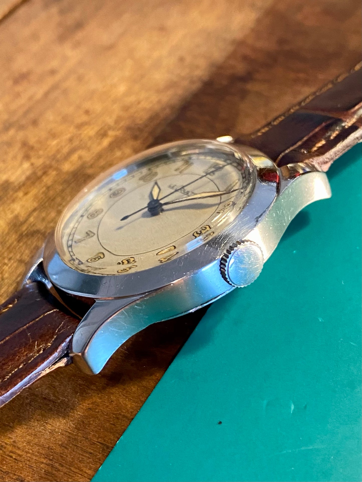 LeCoultre Militaire Montre Vintage Cal.450c Mécanique - Aiguilles Losange - 1940