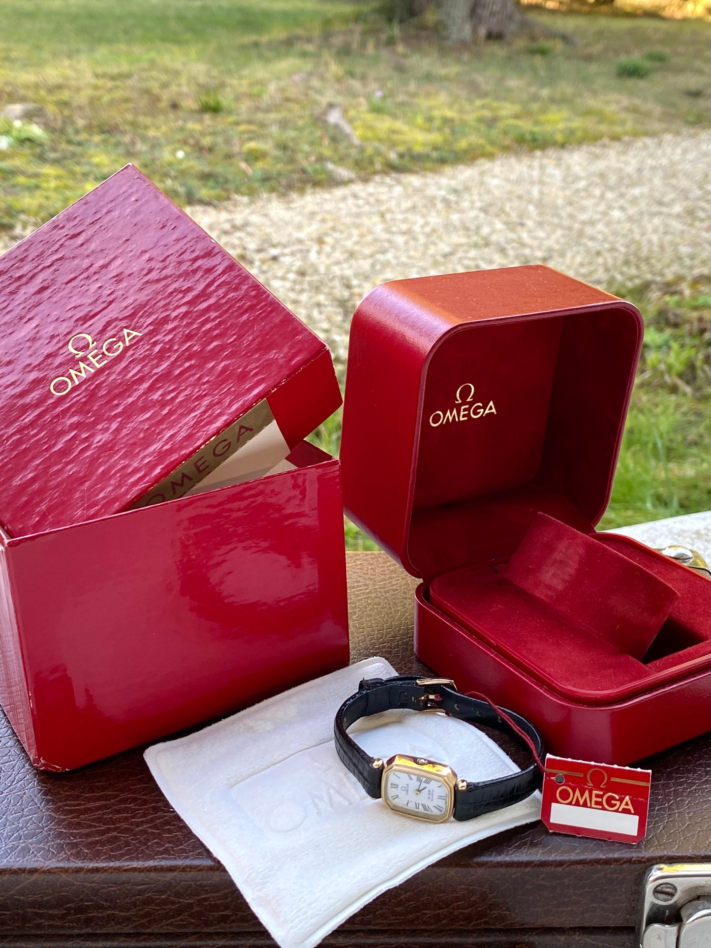 Omega DeVille Lady Quartz GoldFilled 10k - Cal.1130 Montre Dame Neuve NOS - Bracelet + Boîte + Boucle - 1980