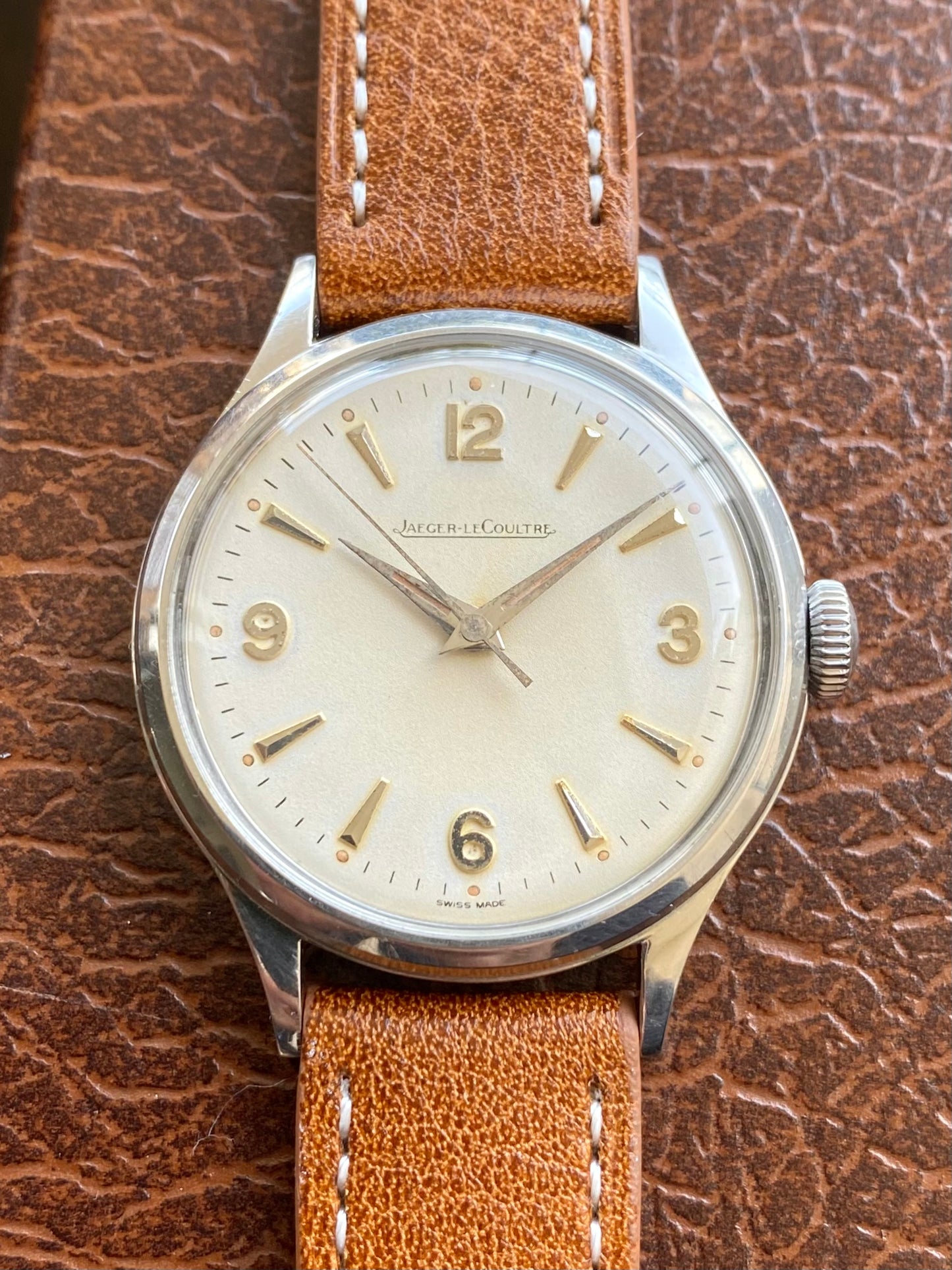 Jaeger-LeCoultre Calatrava - Montre Vintage Mécanique Suisse P478 Acier 1950