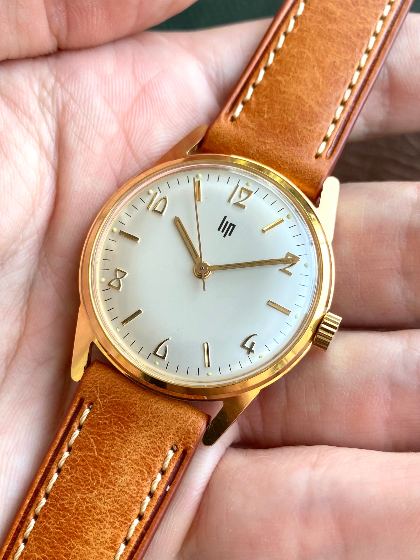 LIP France Montre Vintage Mécanique Plaqué Or RSC553 - 1960