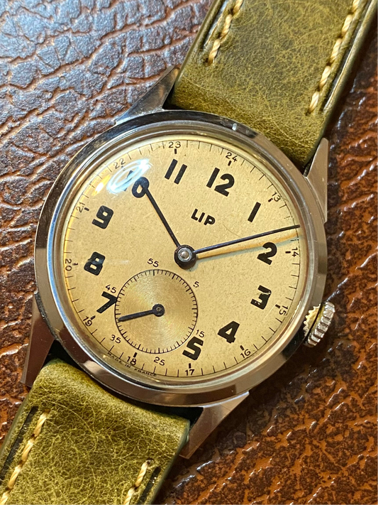 LIP "Made In France" R25 en Acier - Montre Vintage Mécanique Militaire 1940