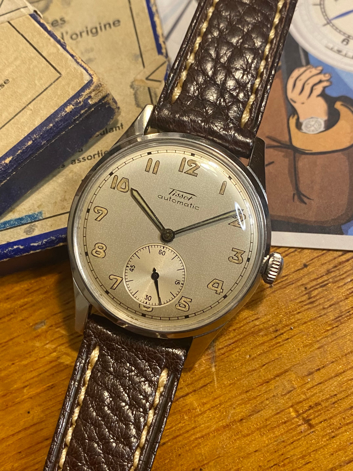 Tissot Bumper Automatic Ref. 6540-1 Montre Vintage Mécanique Acier 1940